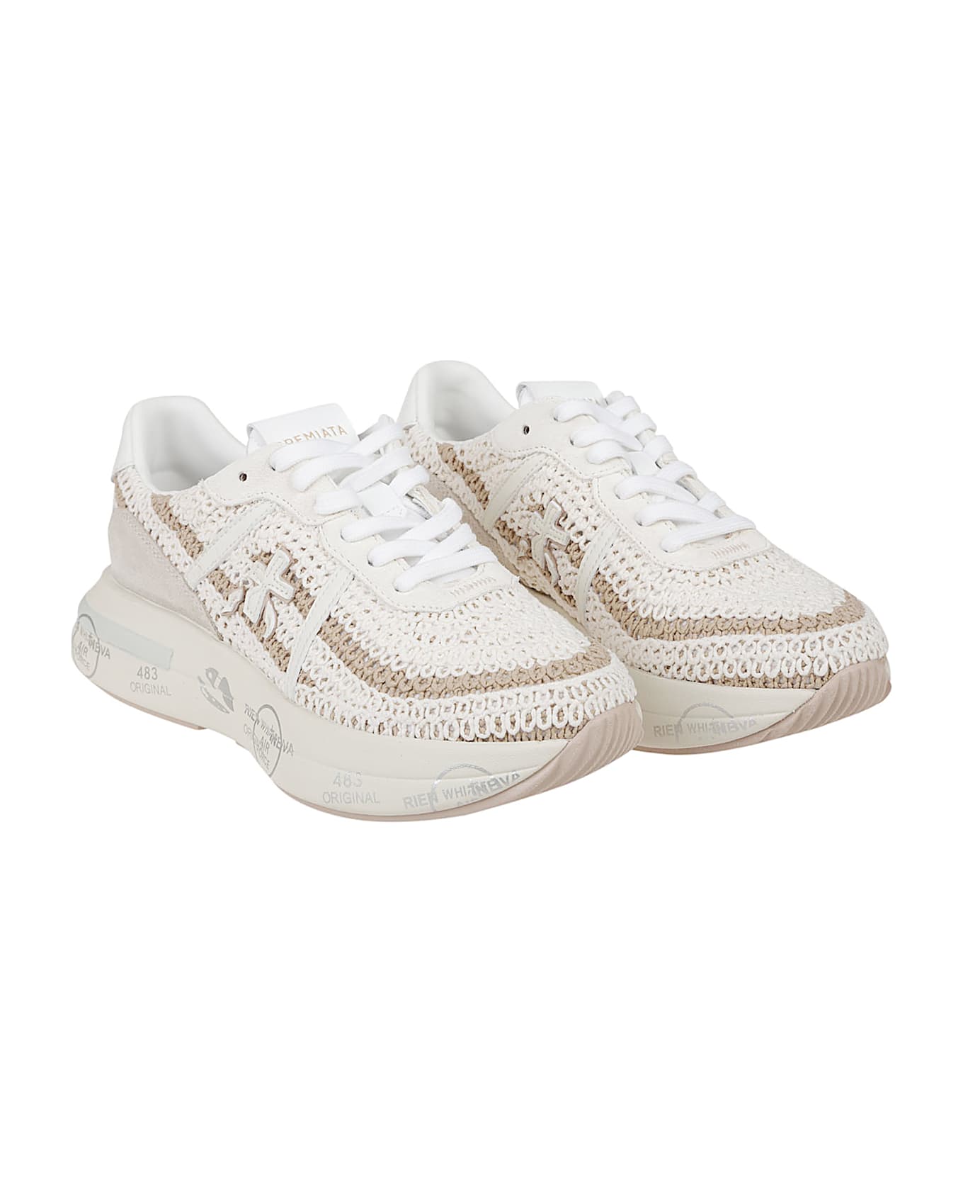 Premiata Cassie Sneakers - White/light Brown