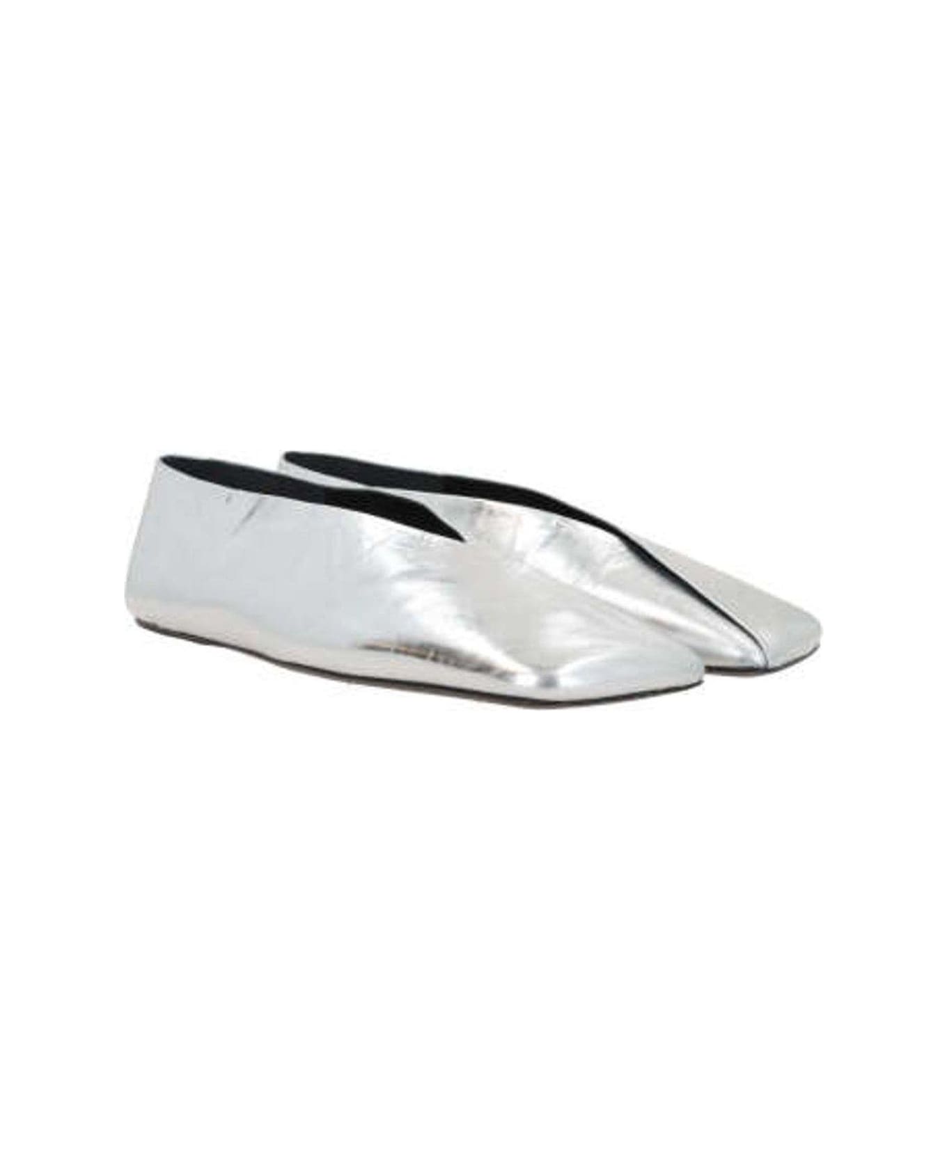 Jil Sander Square Toe Ballerina Flat Shoes