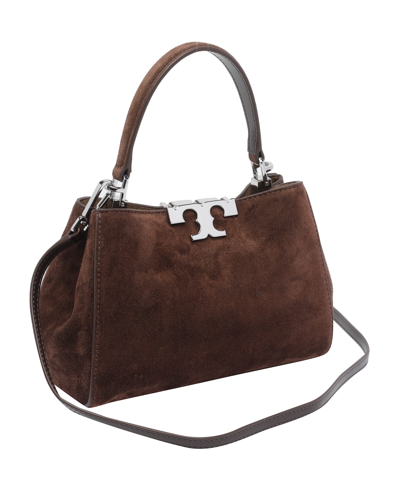 Tory Burch Mini Eleanor Suede Satchel Bag - Brown