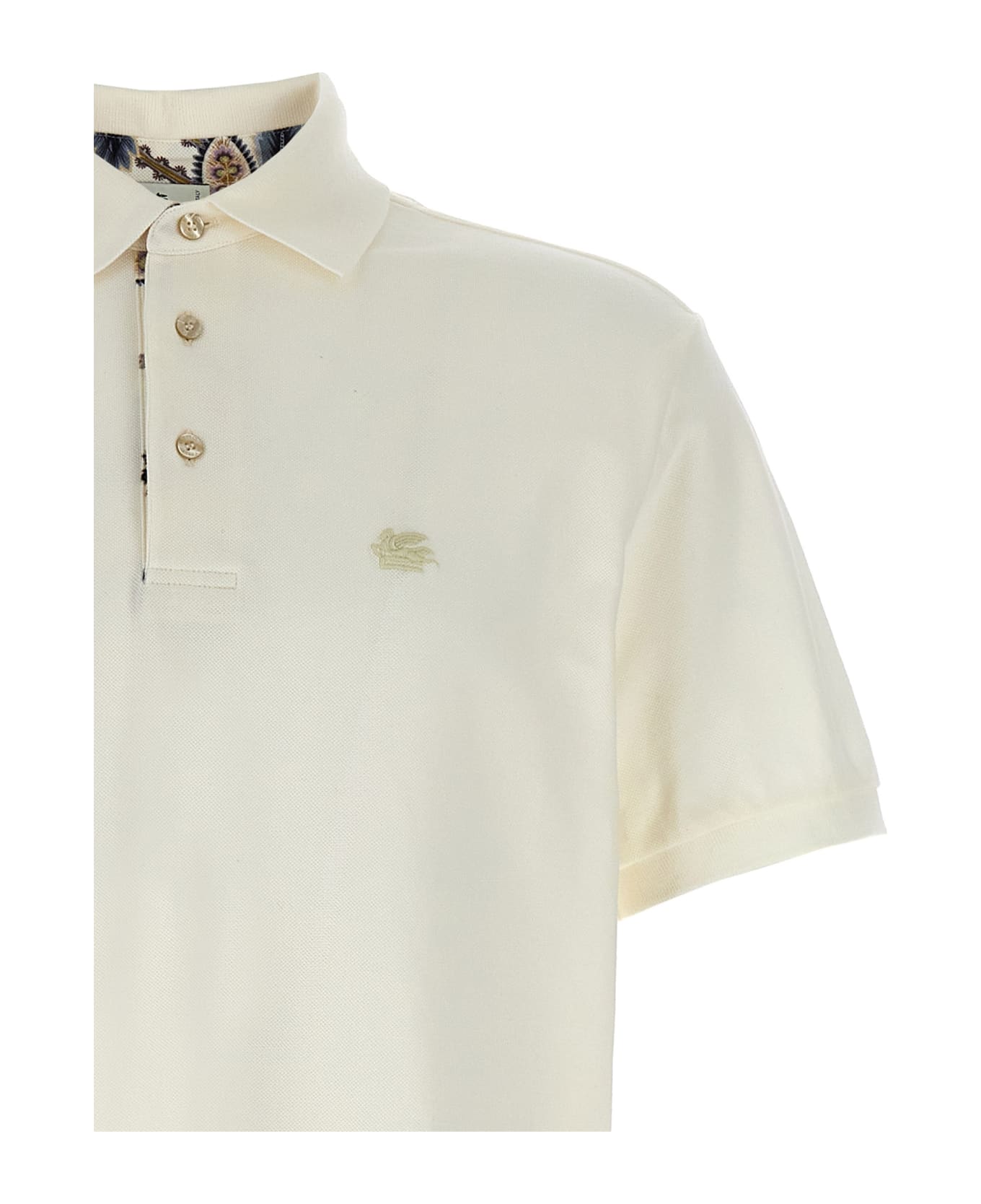 Tシャツ・カットソー ETRO FW24 'Pegaso' polo shirt (MRMD0005AC259 W0001) Etro 'pegaso' Polo Shirt | italist