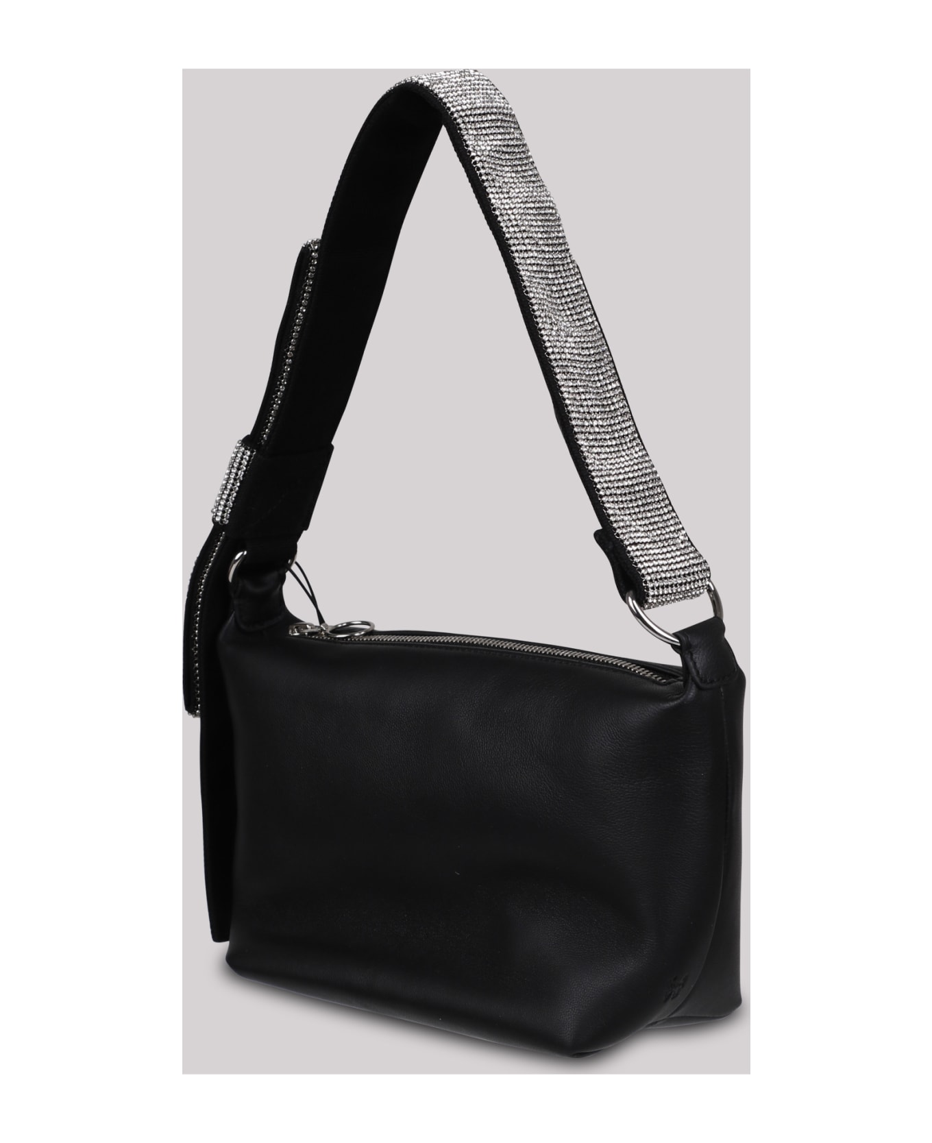 Kara Crystal Bow Leather Shoulder Bag