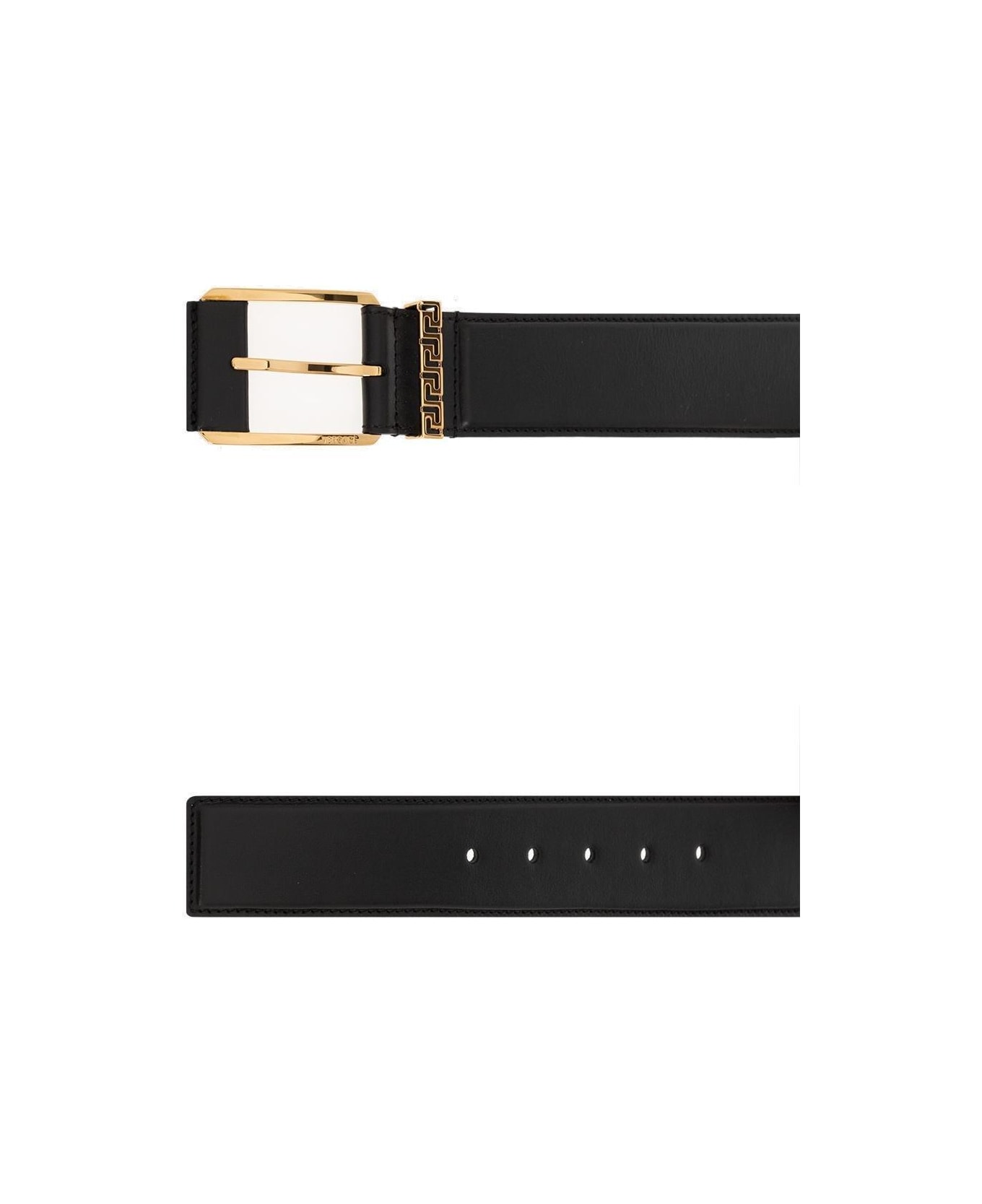 Versace Greca Accent Buckle Belt