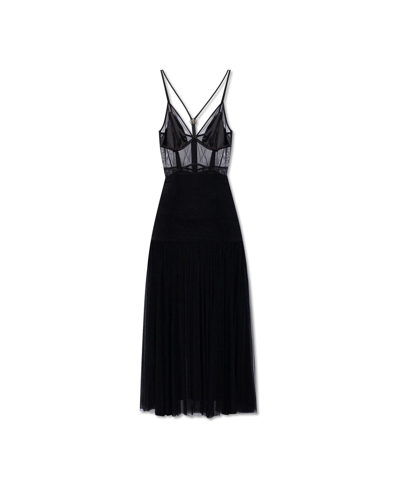 Dolce & Gabbana Tulle Slip Dress - Nero