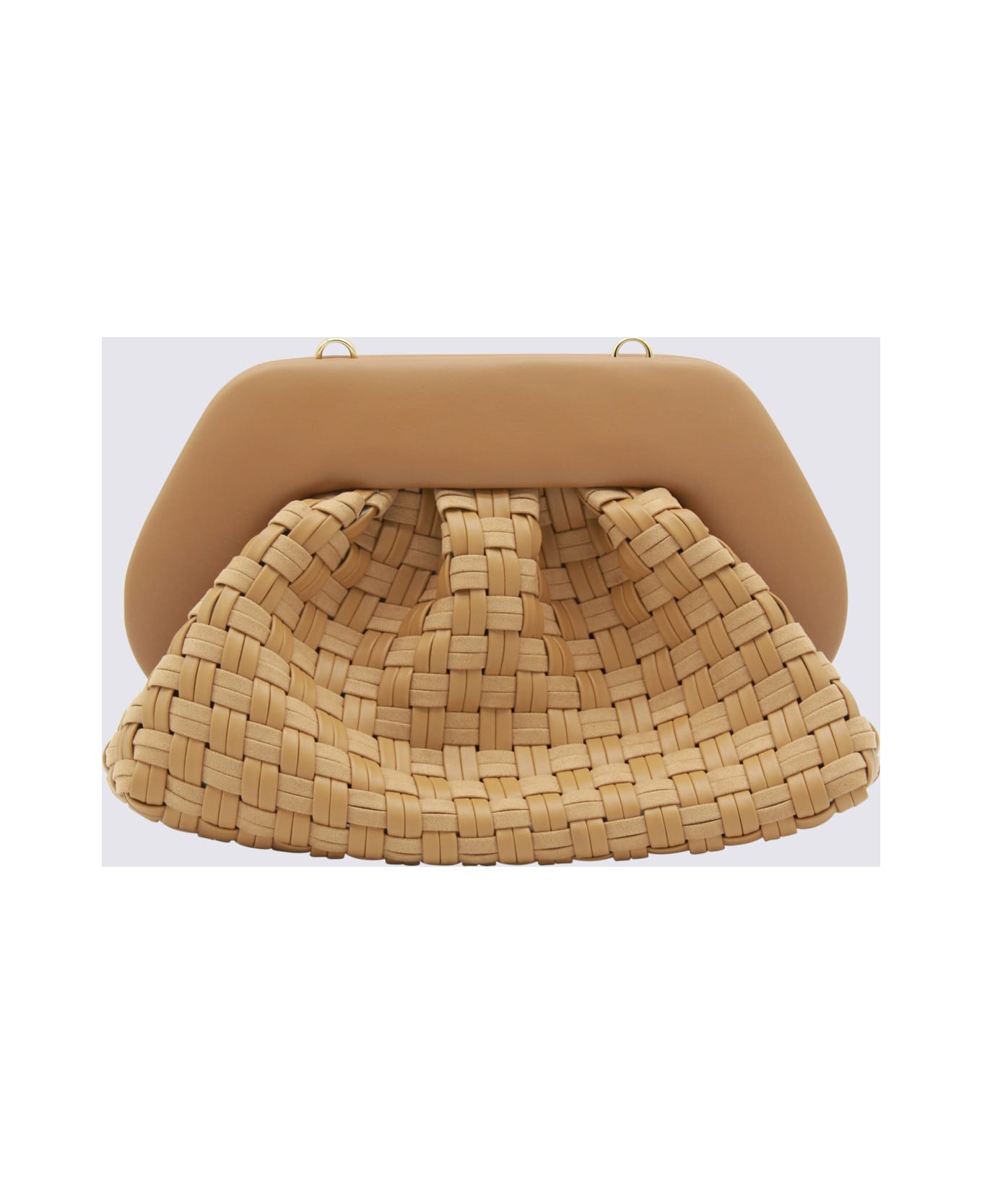 THEMOIRè Biscuit Tia Waved Clutches - BISCUIT