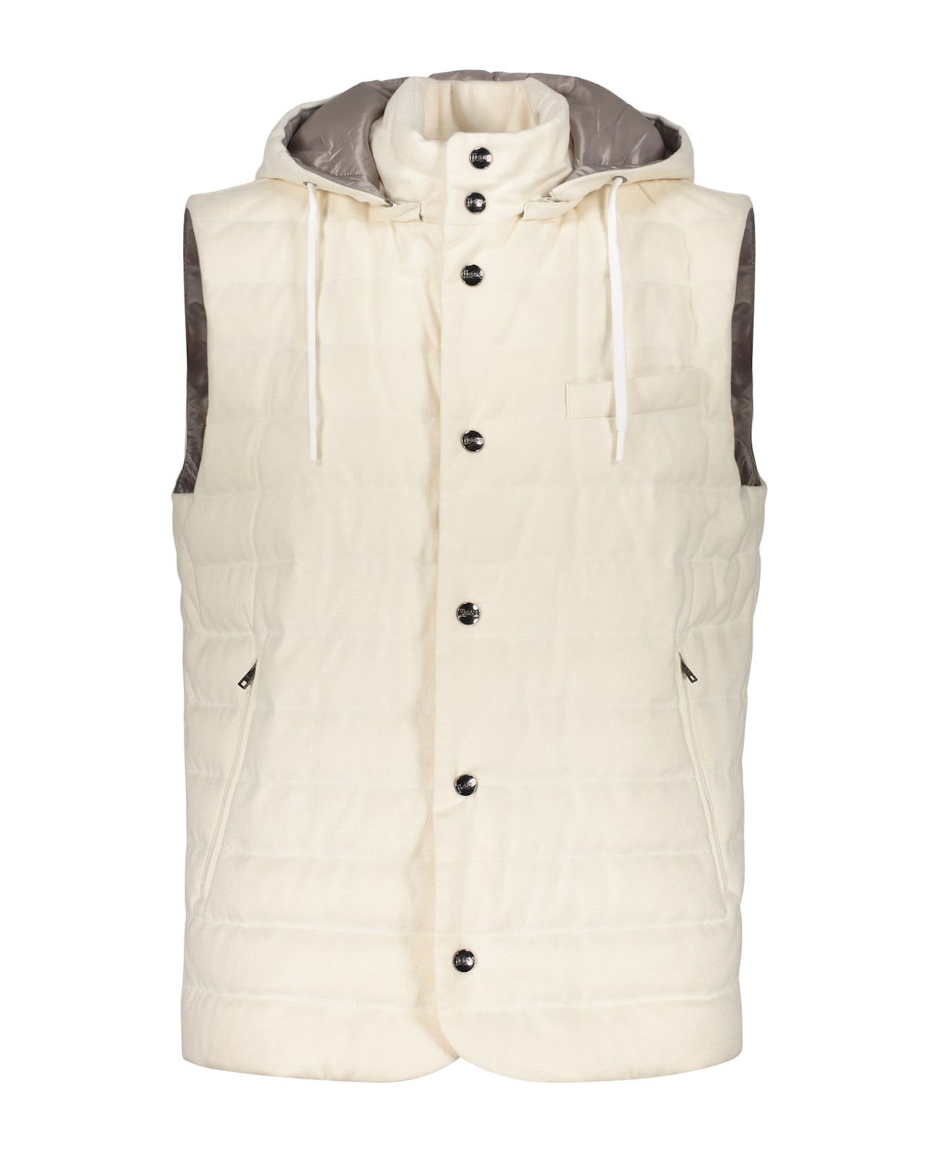 Herno Hooded Bodywarmer - White