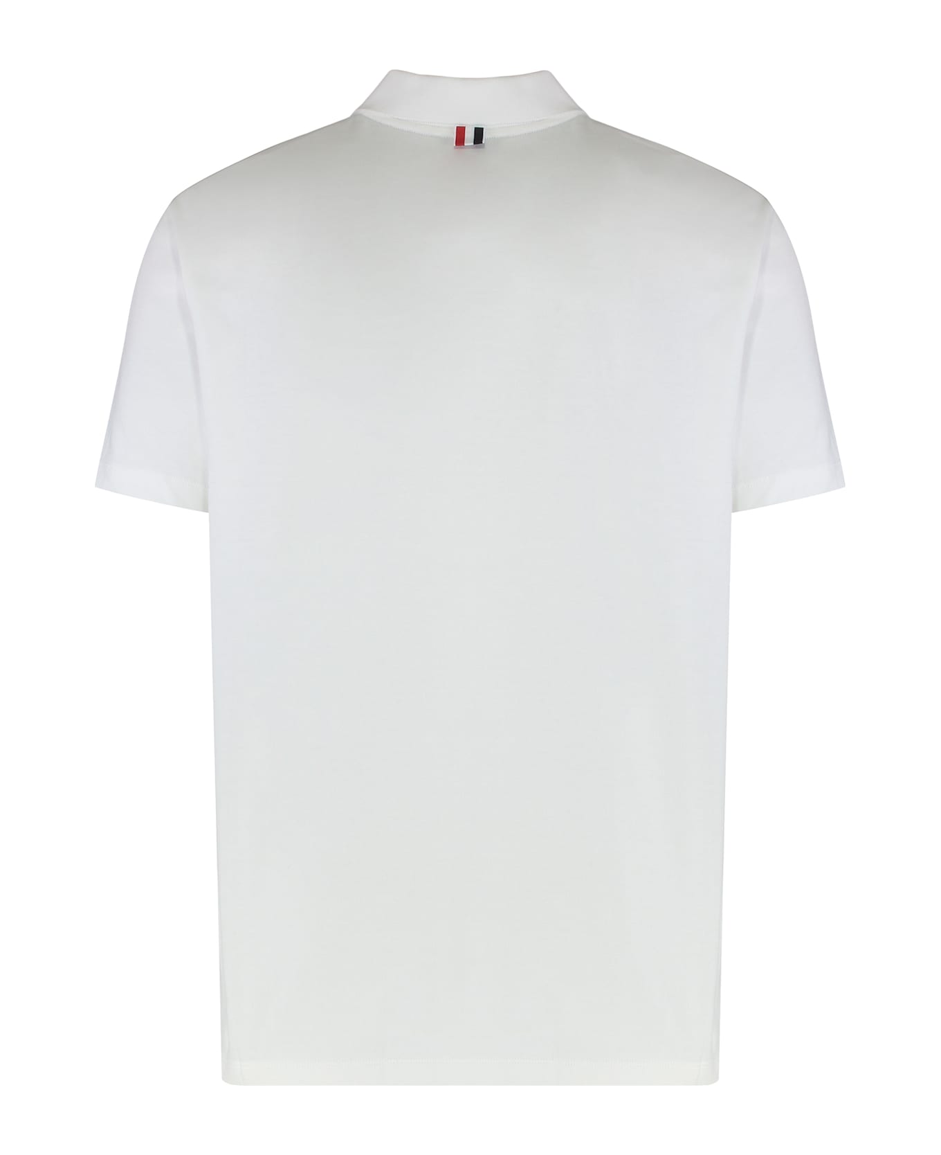 Thom Browne Pique Cotton Polo - Light Blue