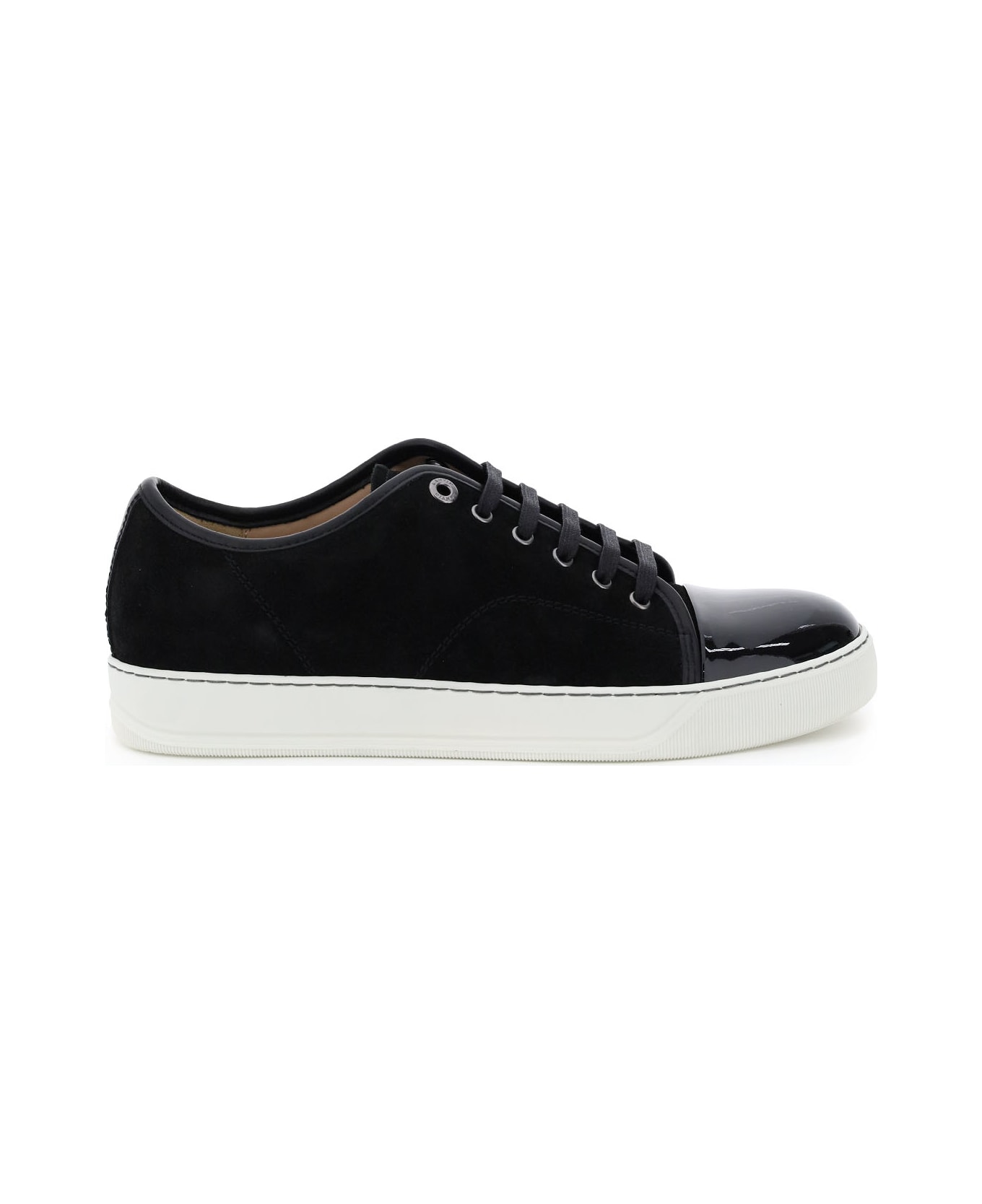 Lanvin Dbb1 Sneakers In Black Suede And Leather - BLACK (Black)