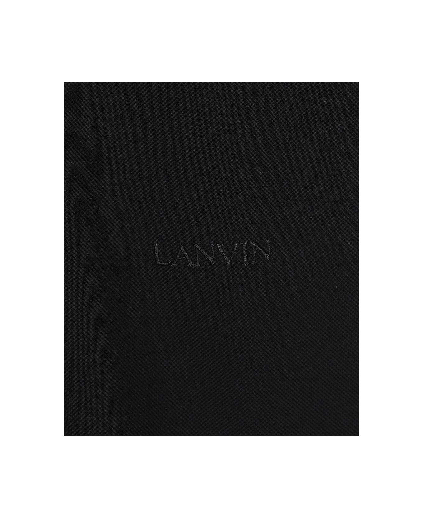 Lanvin Cotton Polo Shirt - black