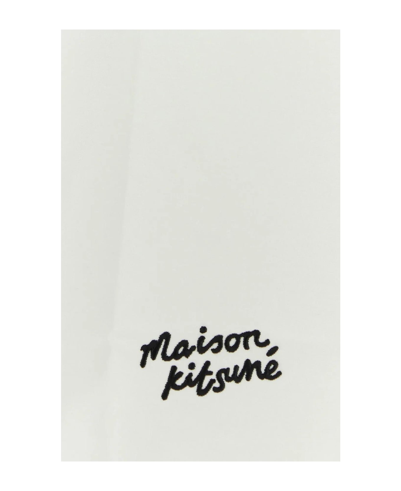 Maison Kitsuné White Cotton Shirt - Nero