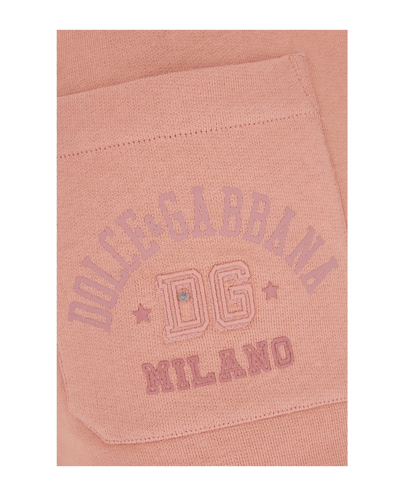 Dolce & Gabbana Pink Cotton Shorts - ROSA POLVERE CHIARO