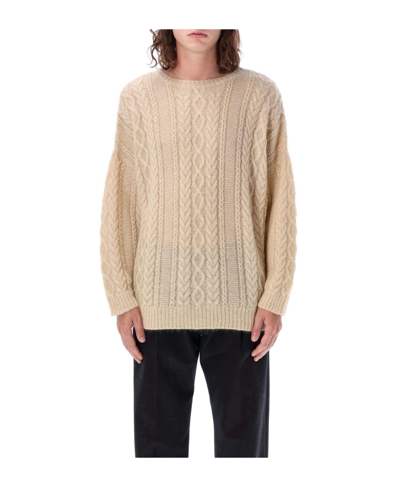 Undercover Jun Takahashi Cable Knit Sweater - IVORY