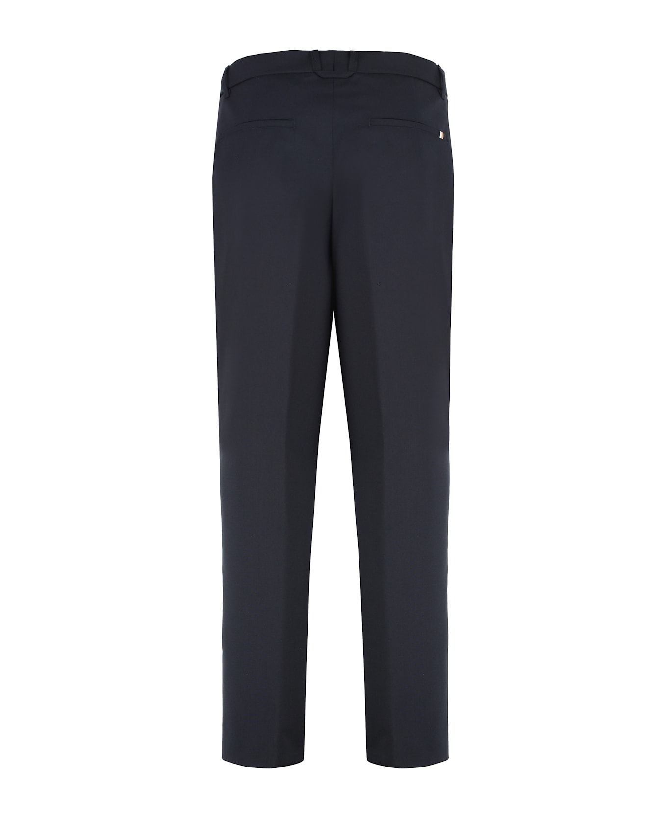 Hugo Boss Virgin Wool Trousers - blue