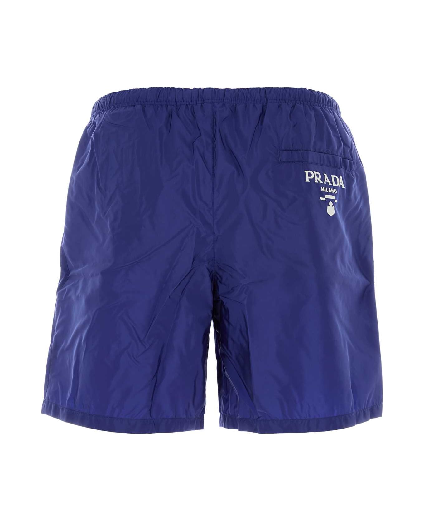 Prada Blue Re-nylon Swimming Shorts - INCHIOSTRO