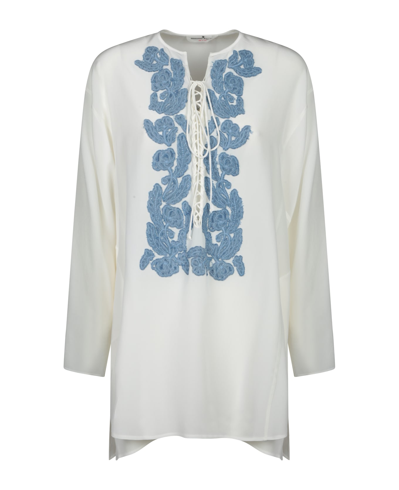 Ermanno Scervino Silk Kaftan - White