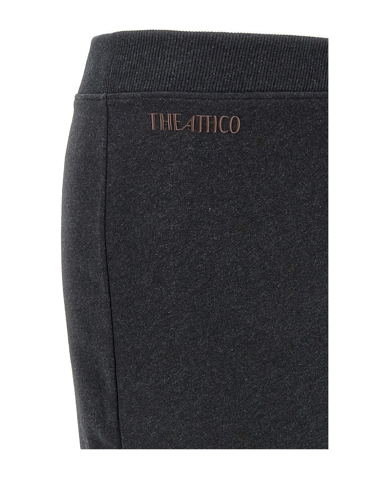 The Attico Asymmetrical Midi Skirt - Gray
