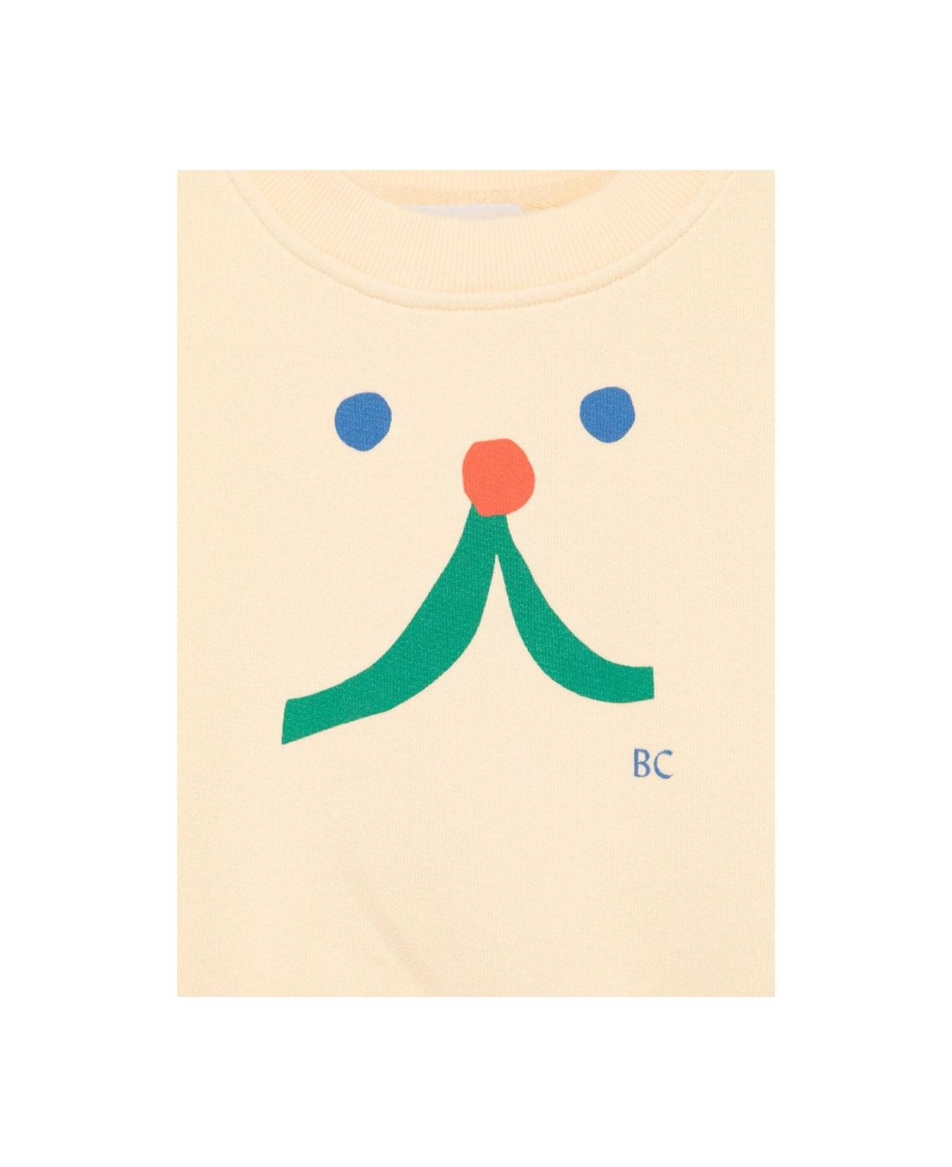 Bobo Choses Baby Funny Face Sweatshirt - YELLOW