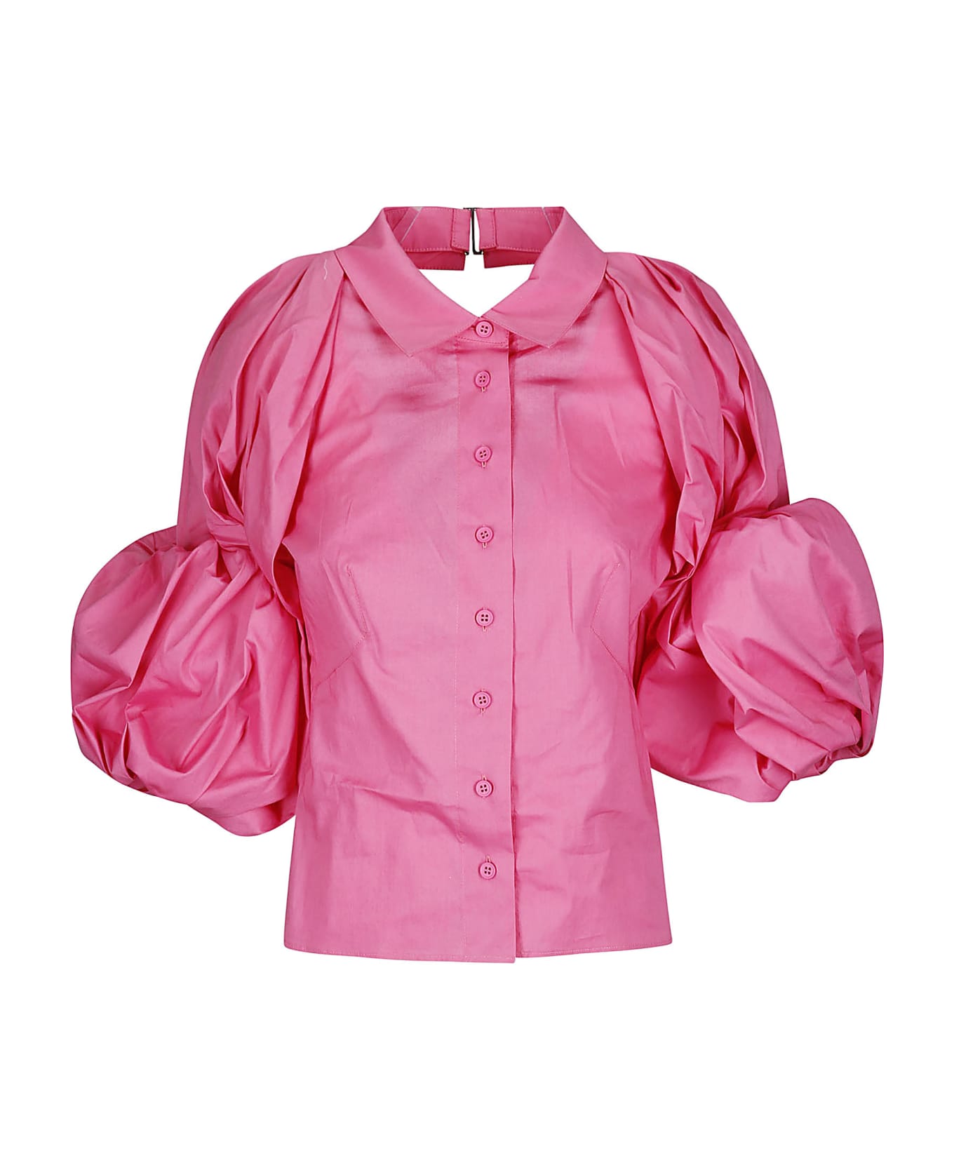 Jacquemus La Chemise Maraca Puffed Sleeve Shirt - Pink