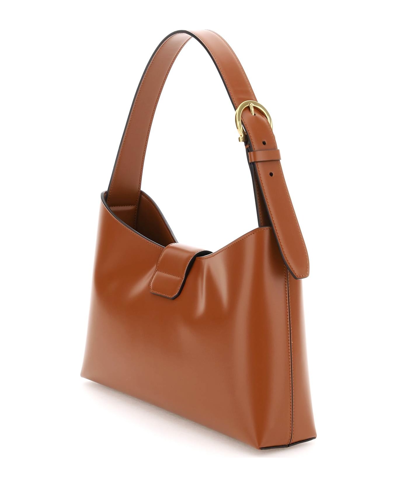 Ferragamo Trifolio Shoulder Bag - Leather Brown トートバッグ