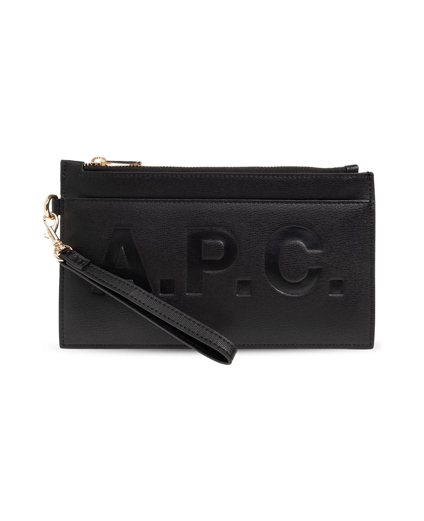 A.P.C. Pouch With Logo - Lzz Black 財布