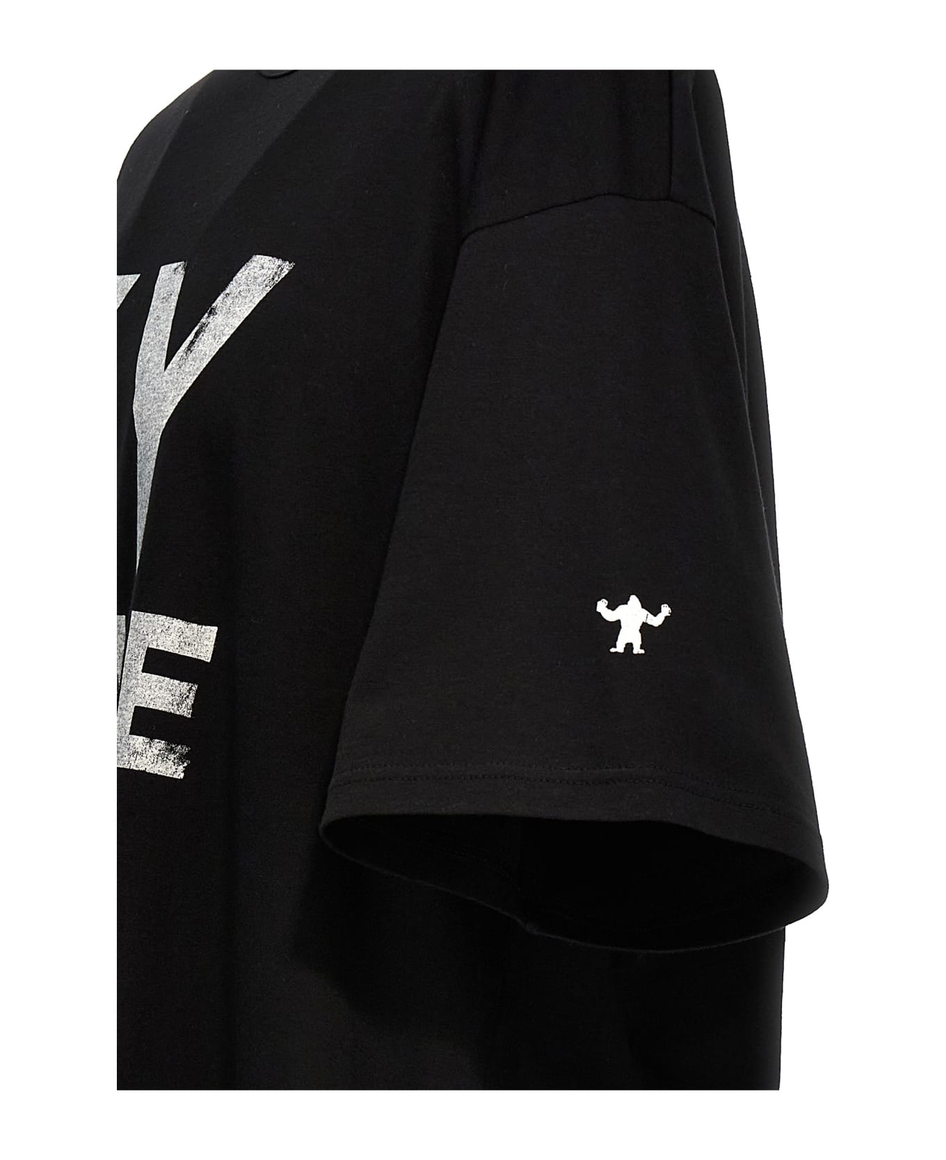 Yohji Yamamoto Logo Print T-shirt - Black  