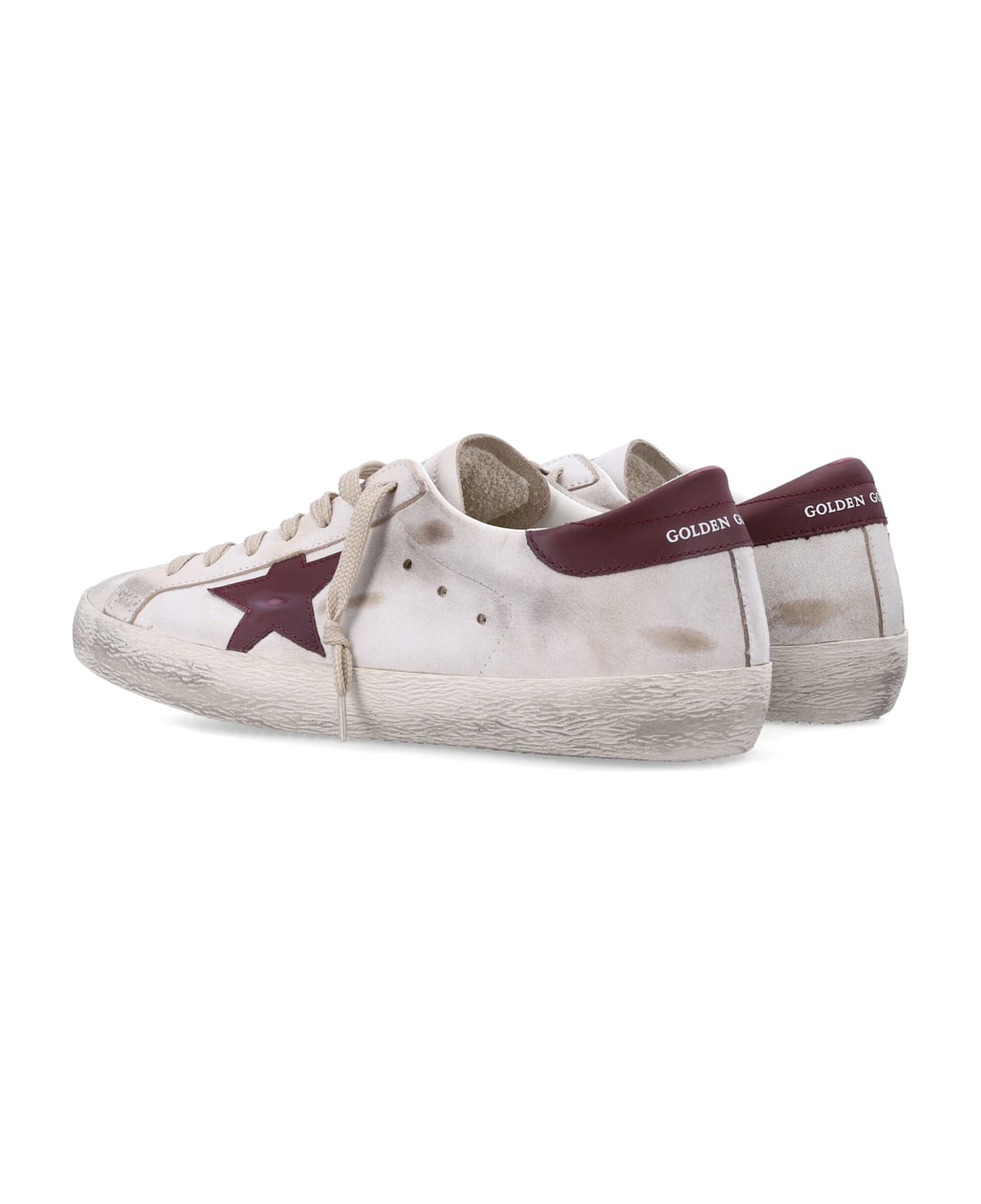 Golden Goose Super-star Sneakers White And Red - WHITE RED