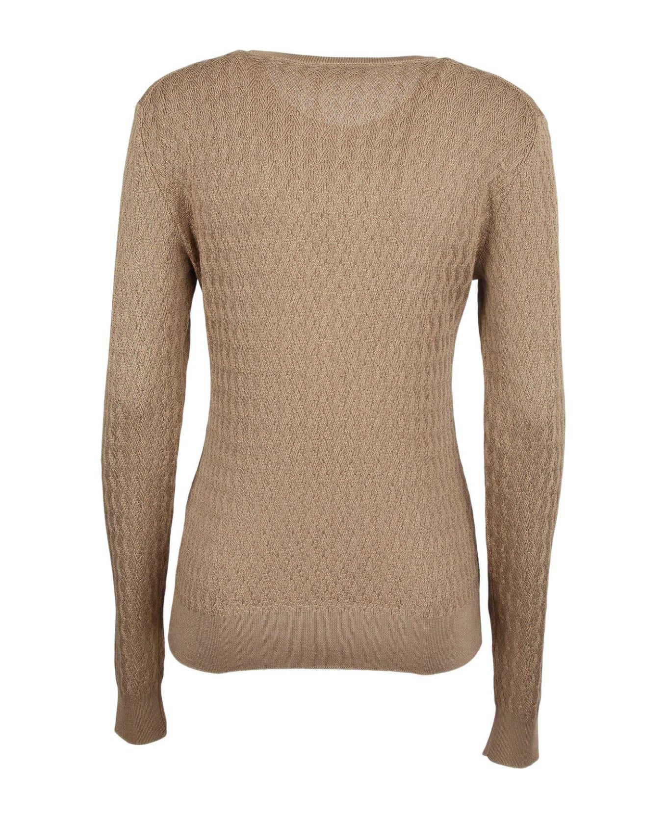 Dolce & Gabbana Cable Knit Sweater - Sabbia