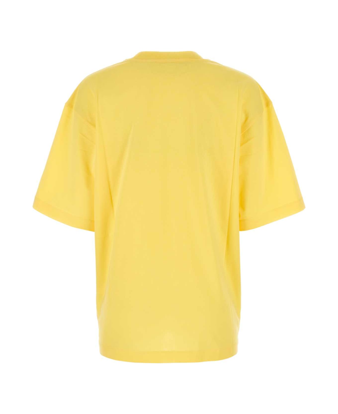 Marni Yellow Cotton Oversize T-shirt - LEMMON Tシャツ