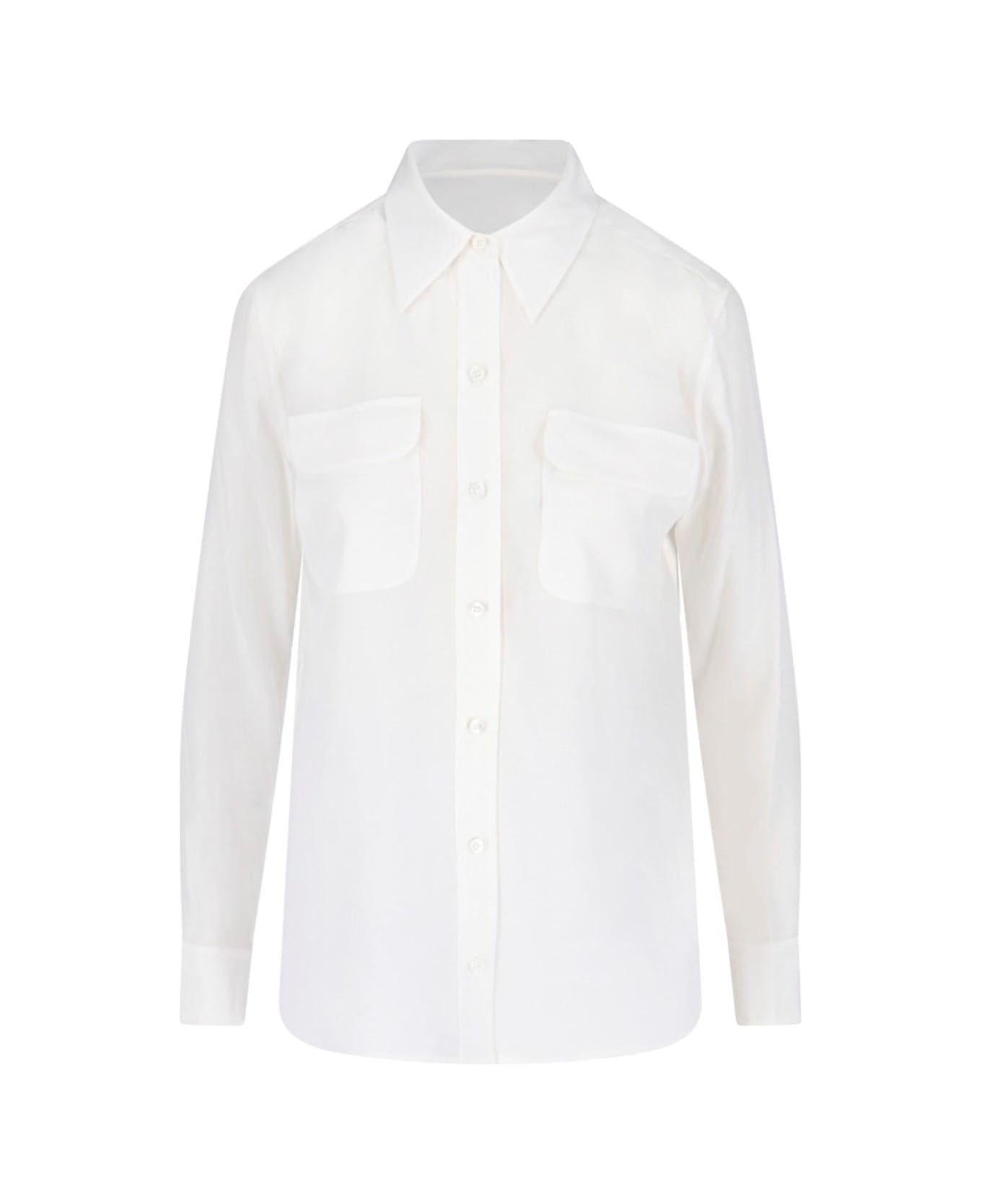 Equipment 'signature' Shirt - WHITE シャツ