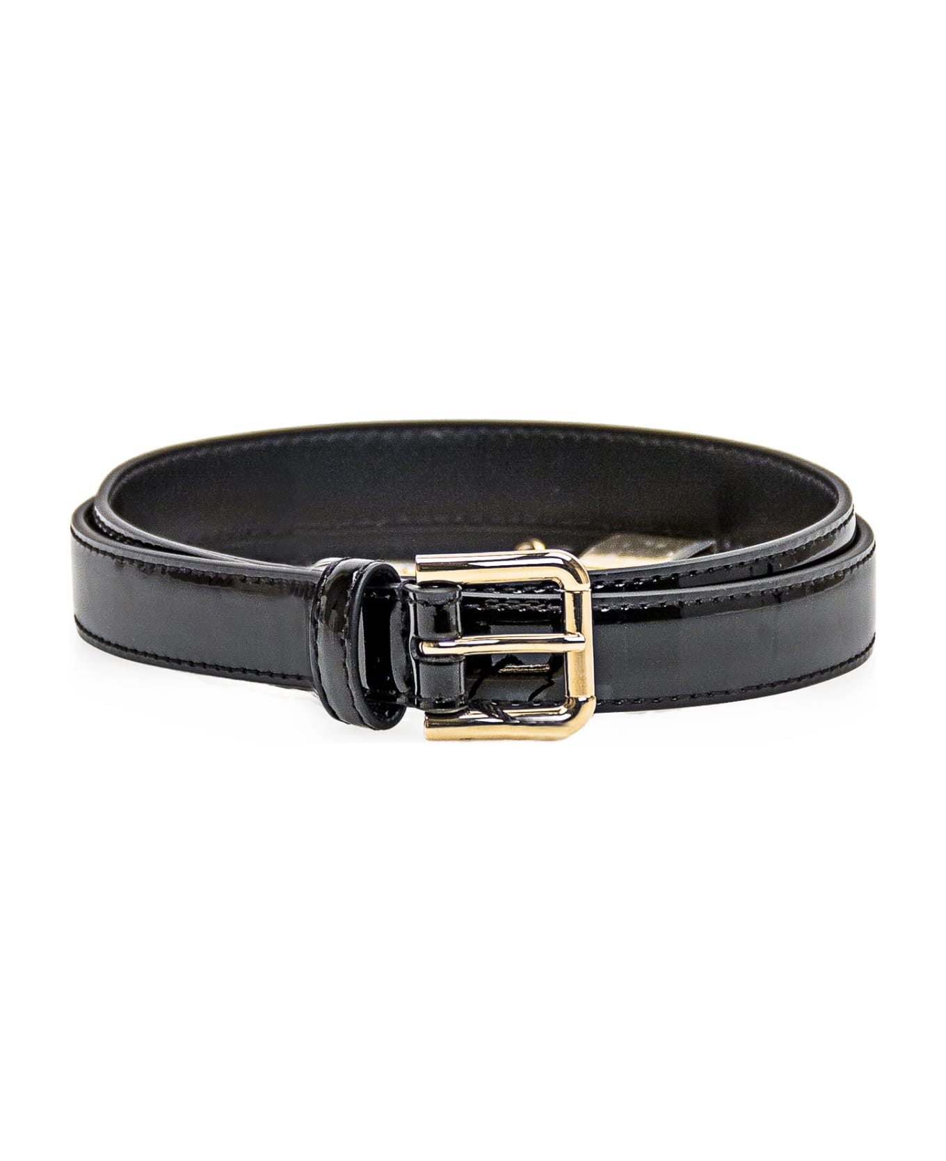 Dolce & Gabbana Black Leather Belt - NERO