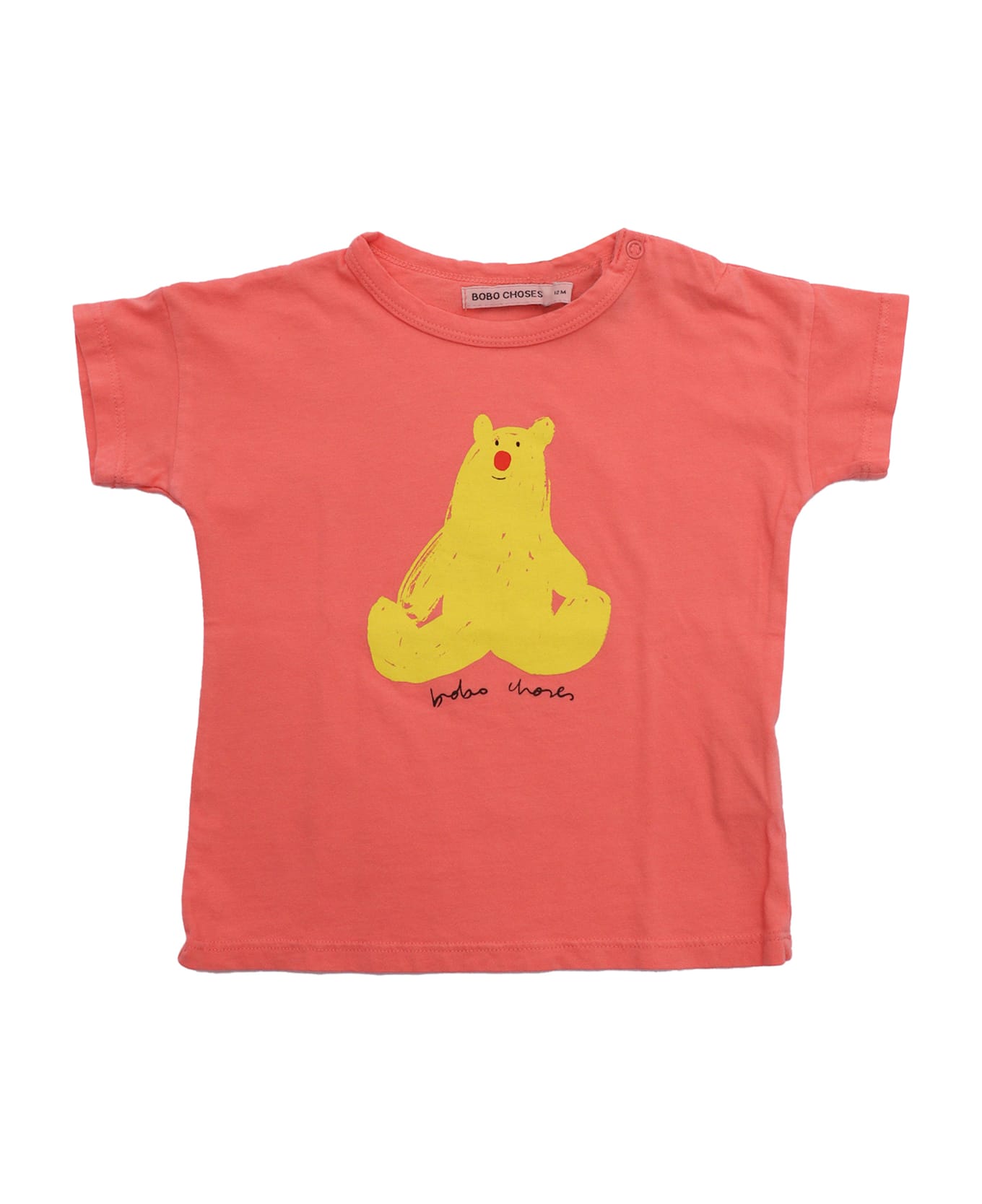 Bobo Choses Hug Me Bear T-shirt - PINK