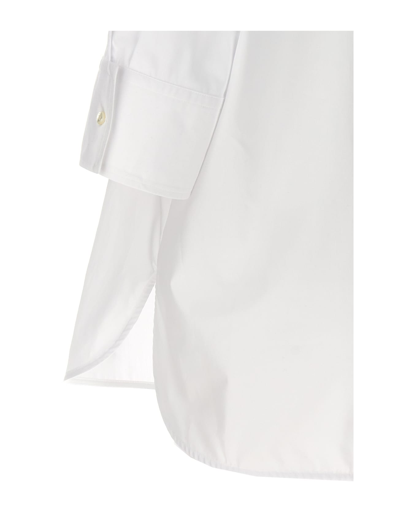 Alberto Biani Tuxedo Shirt - White ブラウス