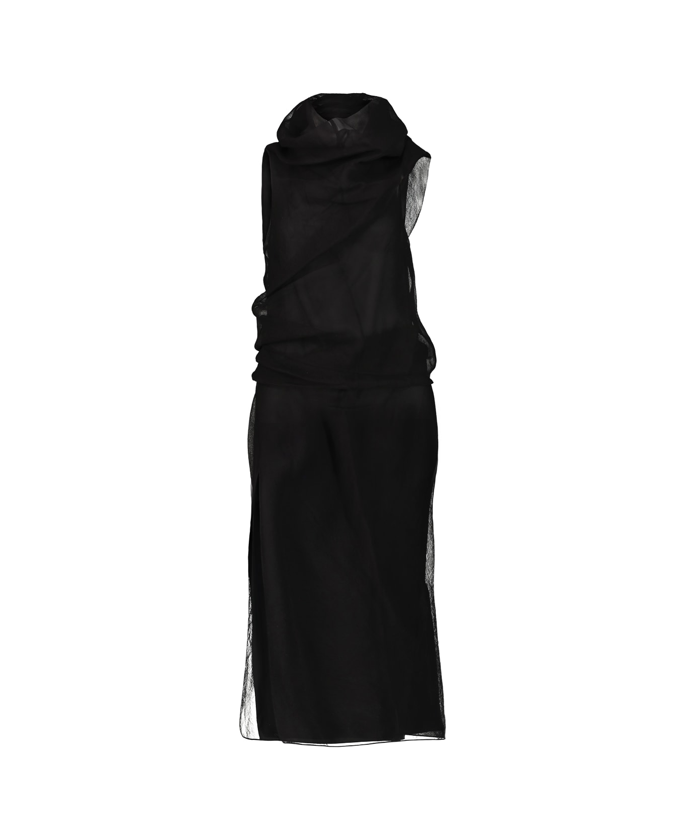 Khaite 
jeanty
 Black Silk Dress - Black