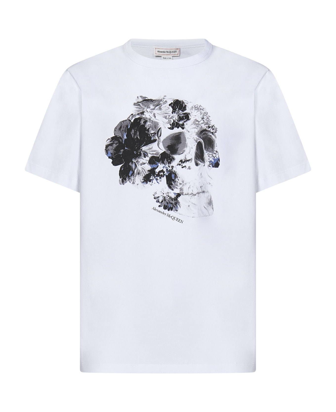 Alexander McQueen Fold Skull T-shirt - White