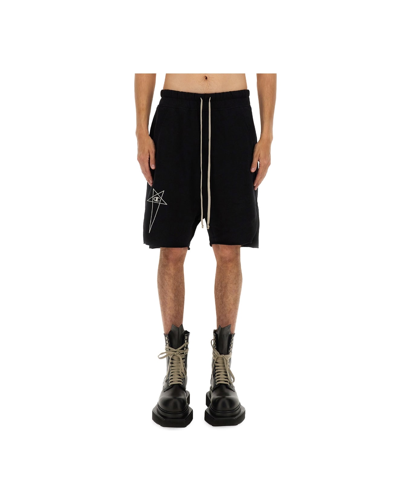 Rick Owens x Champion Short Pods Beveled - BLACK