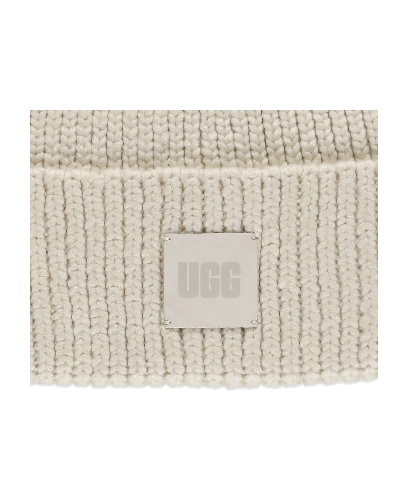 UGG Chunky Rib Beanie Hat - Ivory