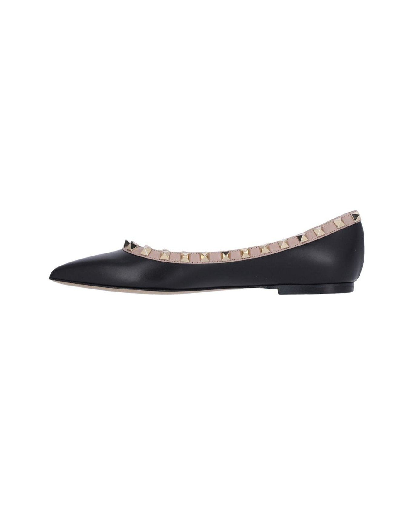 Valentino Garavani Garavani Rockstud Slip-on Ballerine Shoes - Black