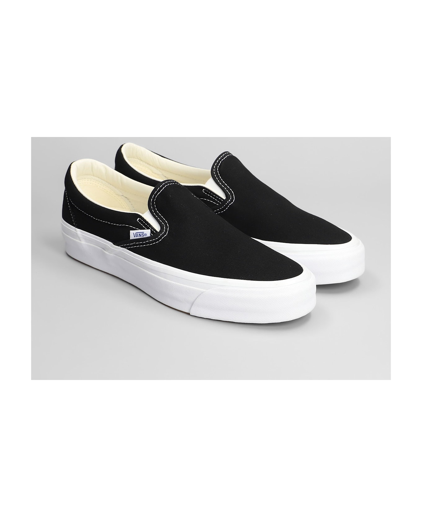 Vans Lx Slip-on Reissue98 Sneakers In Black Fabric - black