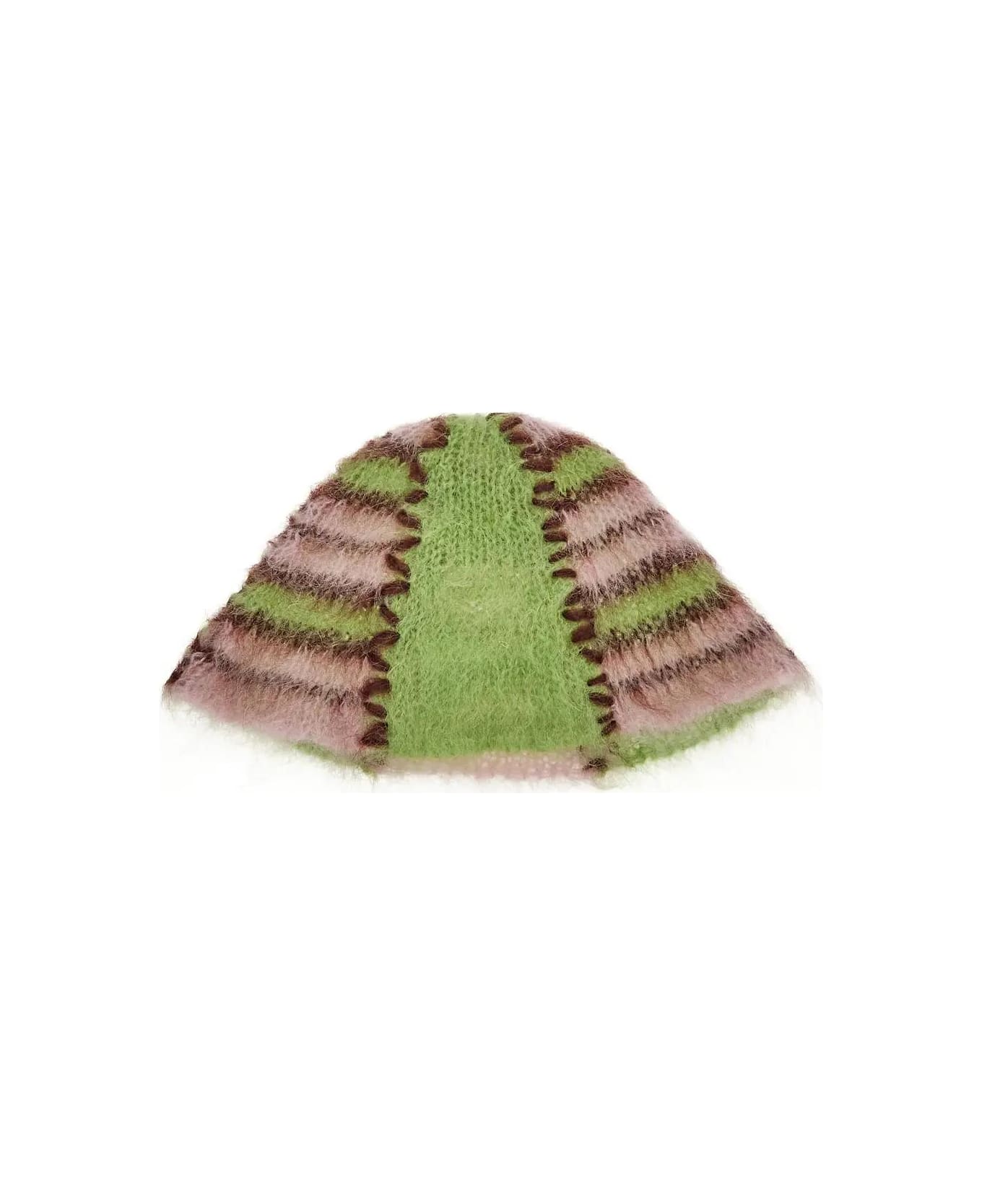 Marni Mohair Knit Hat - LIME