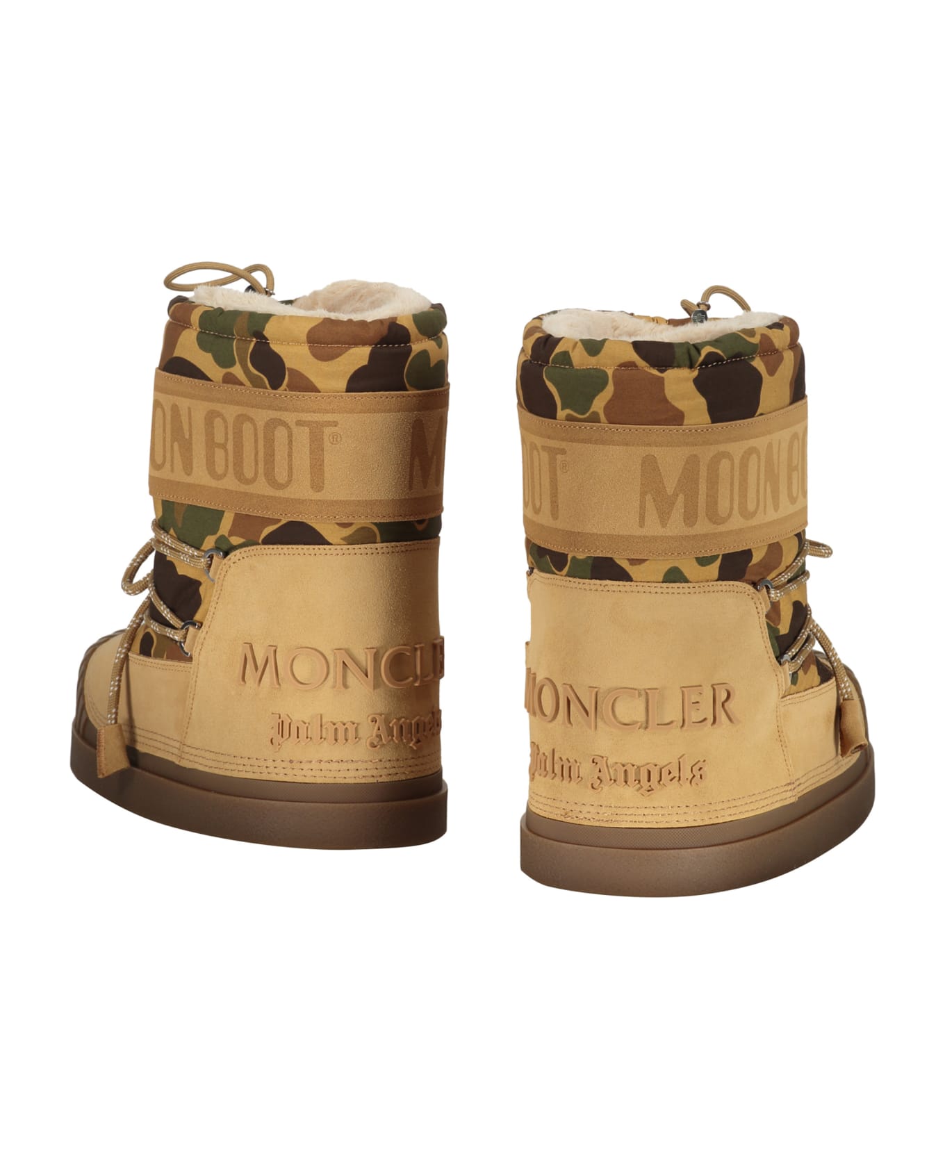 Palm Angels Moncler Palm Angels X Moon Boot Snow Boots - brown