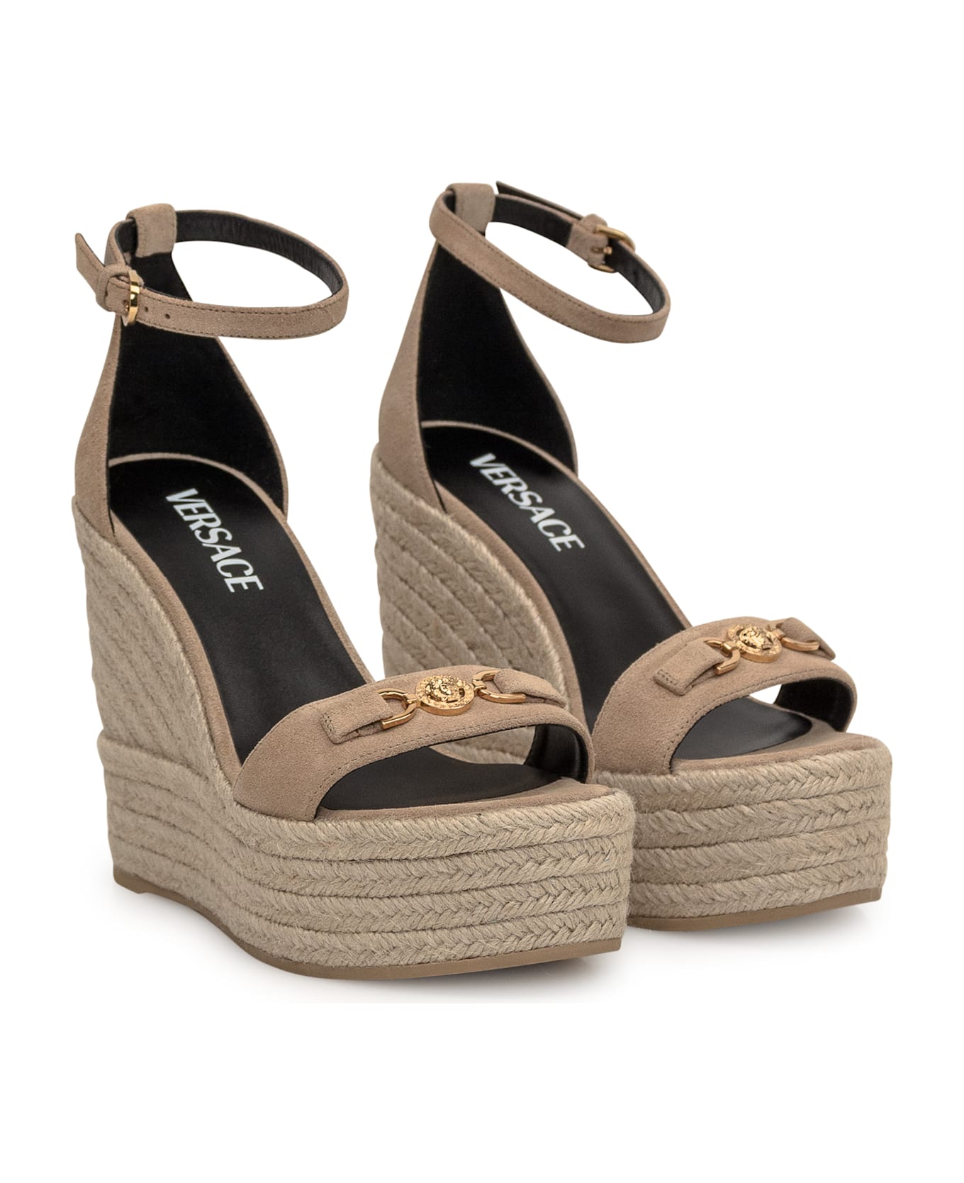 Versace 
medusa 
95
 Wedges - MASTIC-VERSACE GOLD