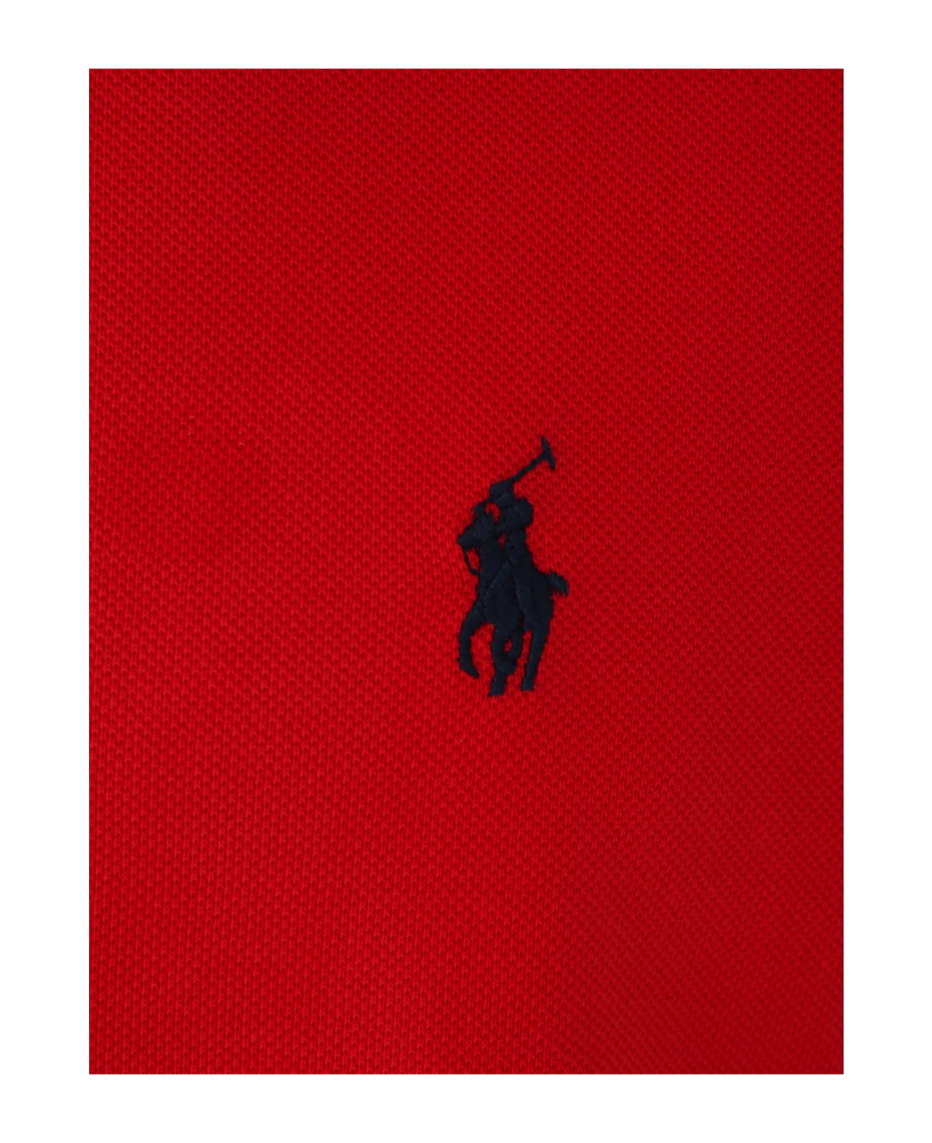 Polo Ralph Lauren Sskcusslm Short Sleeve Knit - Red