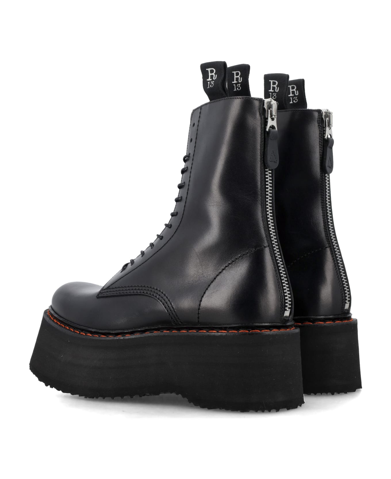R13 Stack Boots - BLACK