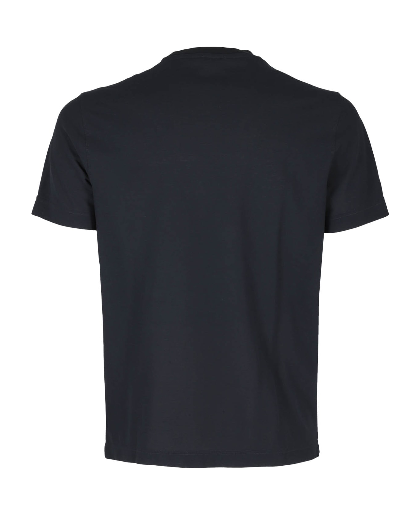 Zanone T Shirt Mc Slim Fit Ice Cotton - Blu Navy