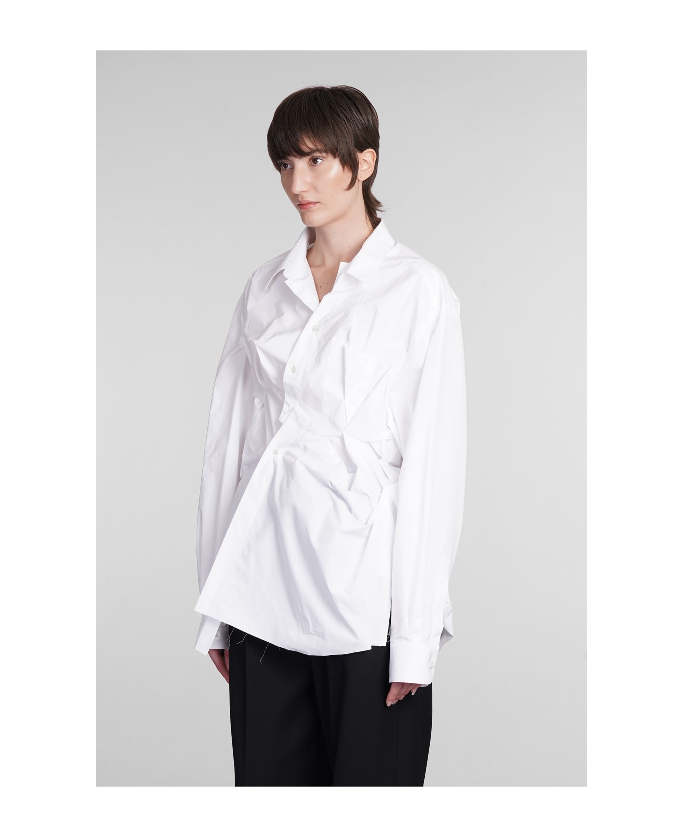 Maison Margiela Shirt In White Cotton - white