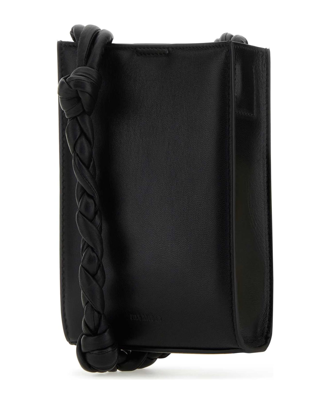 Jil Sander Black Leather Tangle Shoulder Bag - 001 クラッチバッグ
