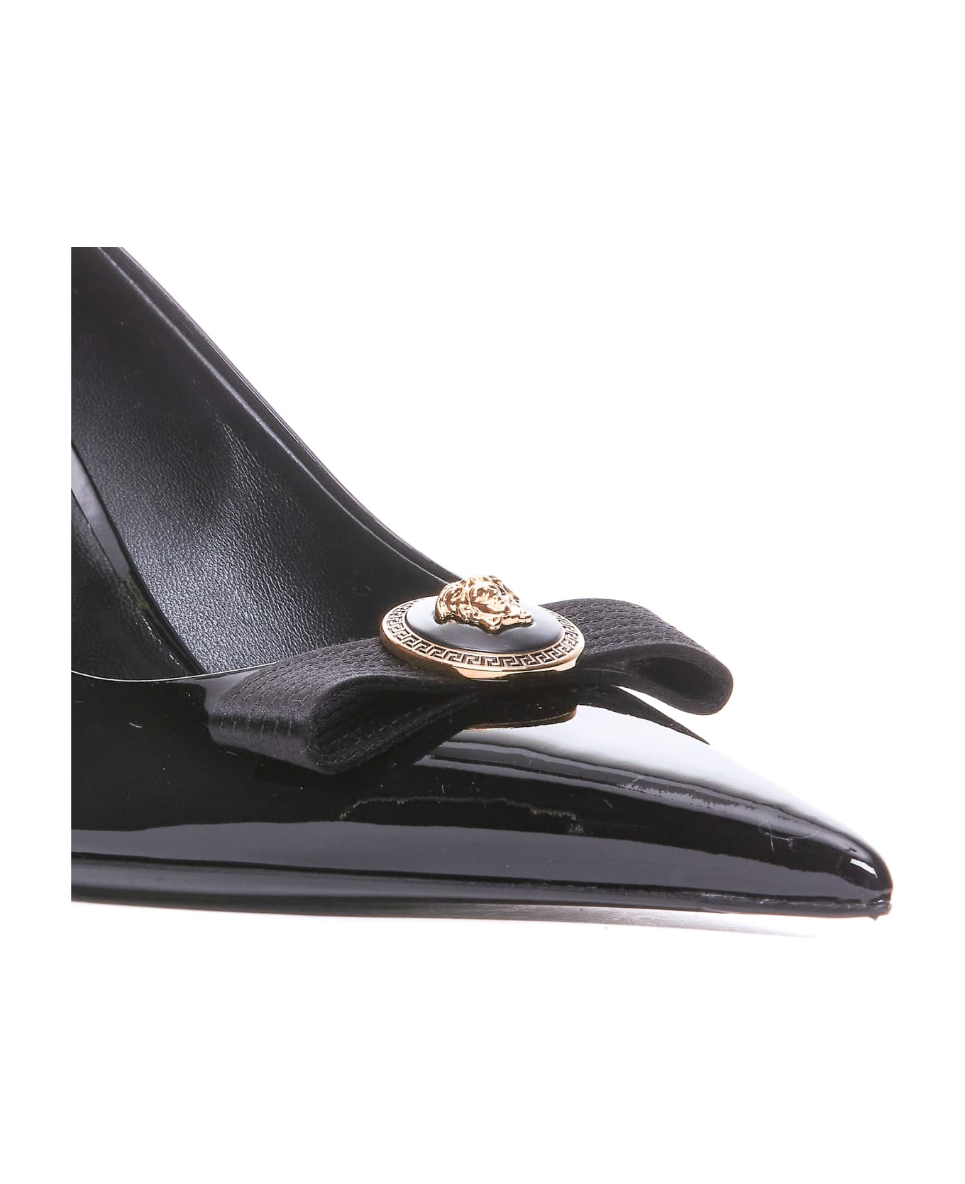 Versace Gianni Ribbon Decollete
 - V Black Versace Gold