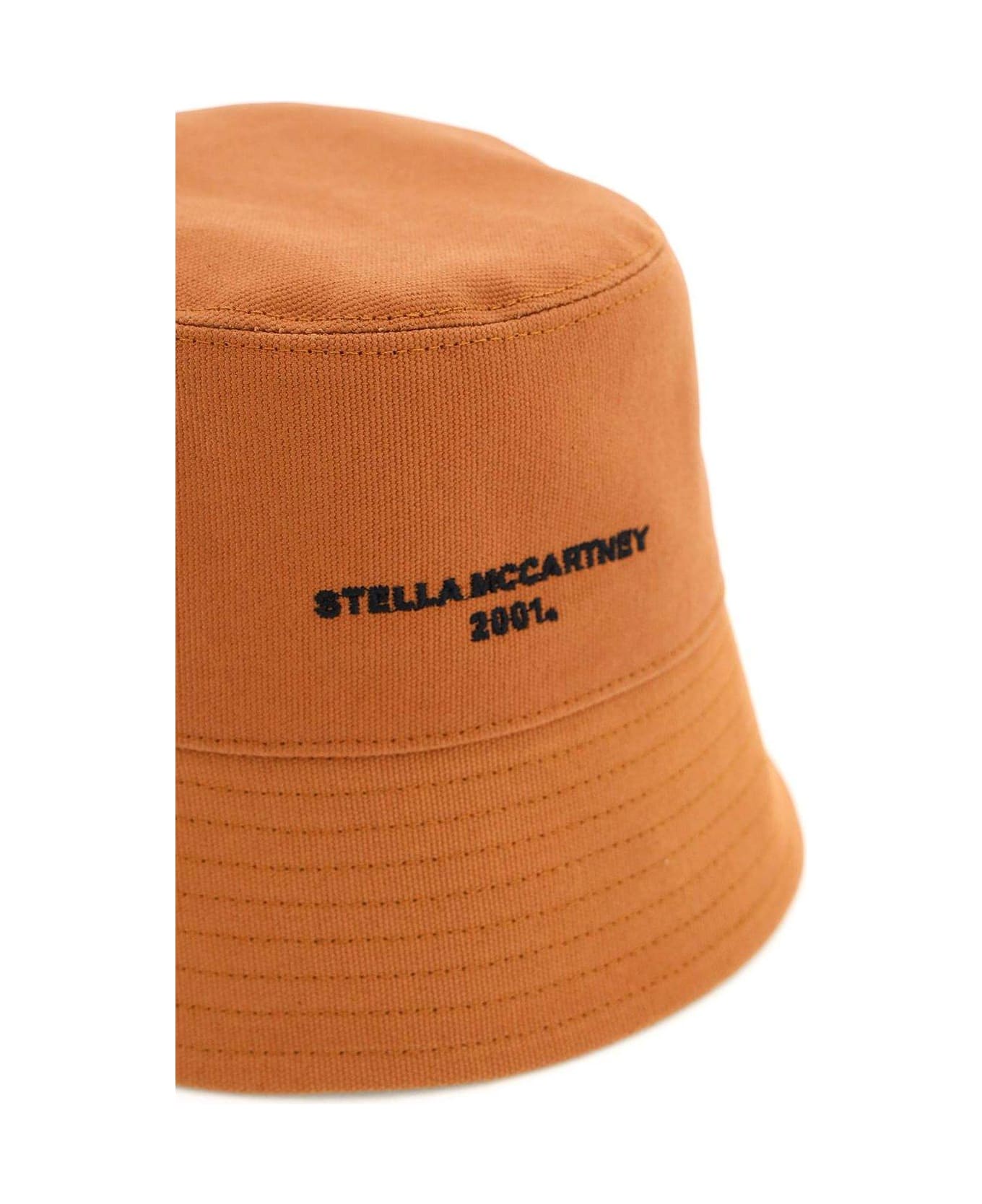 Stella McCartney Logo Embroidered Bucket Hat - Brown 帽子