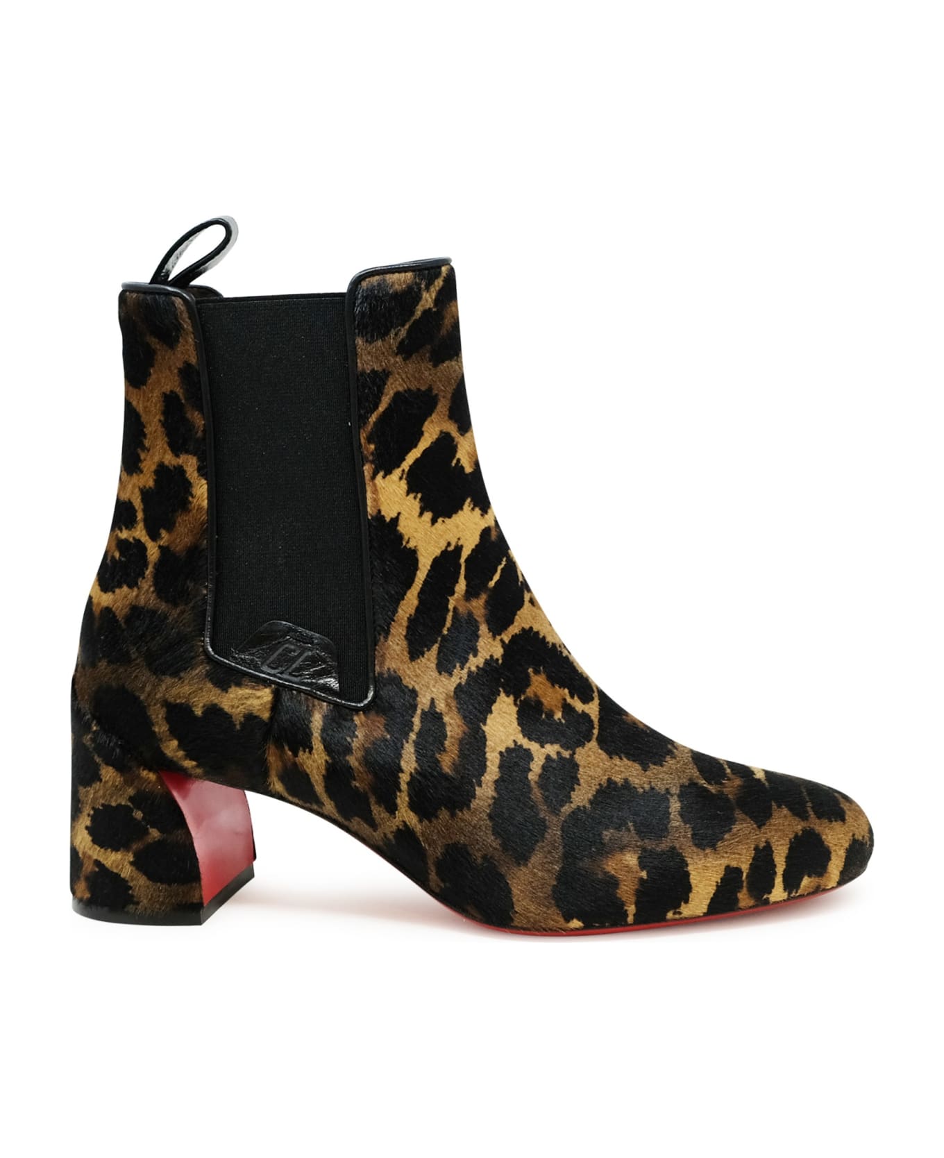 Christian Louboutin Leopard Print Pony Turelastic 55 Ankle Boots - LEOPARD
