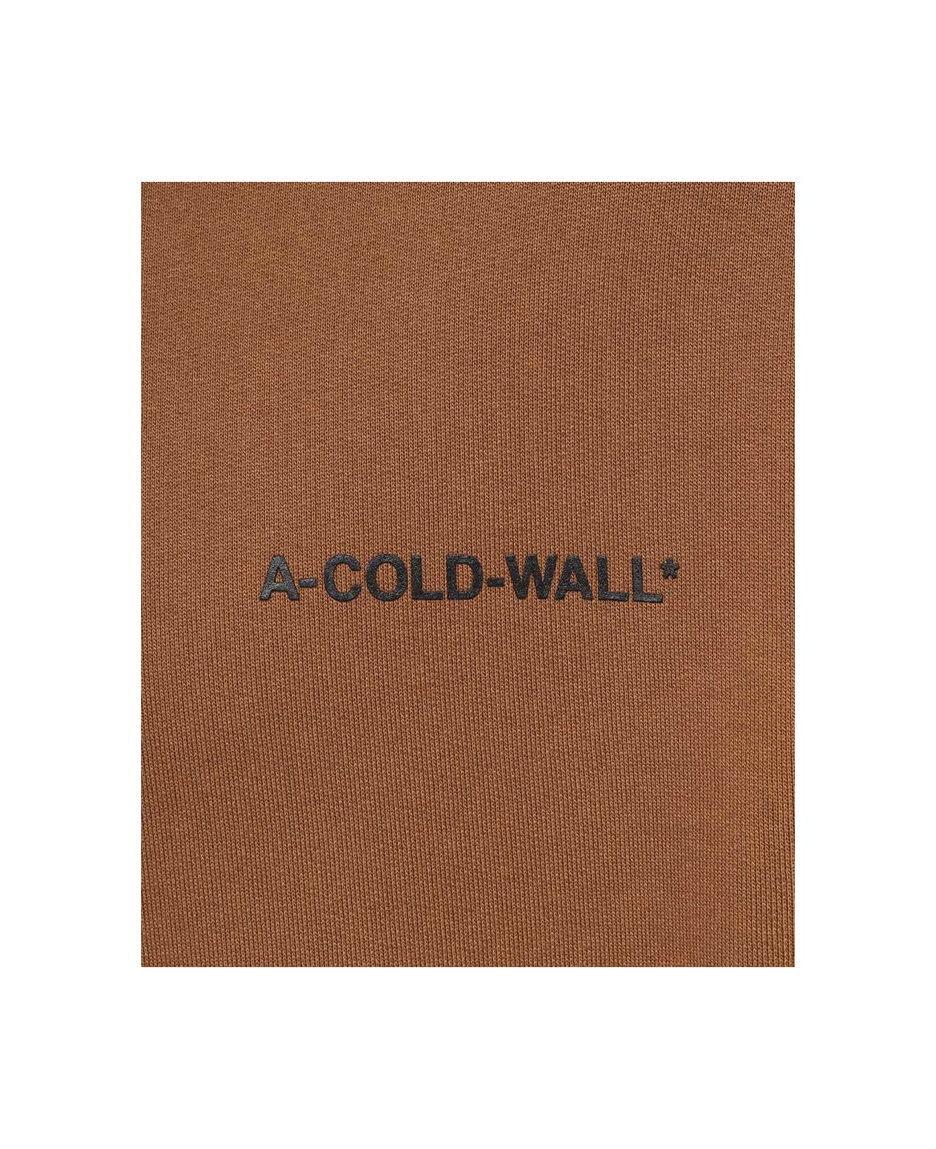 A-COLD-WALL Logo Detail Cotton Sweatshirt - brown