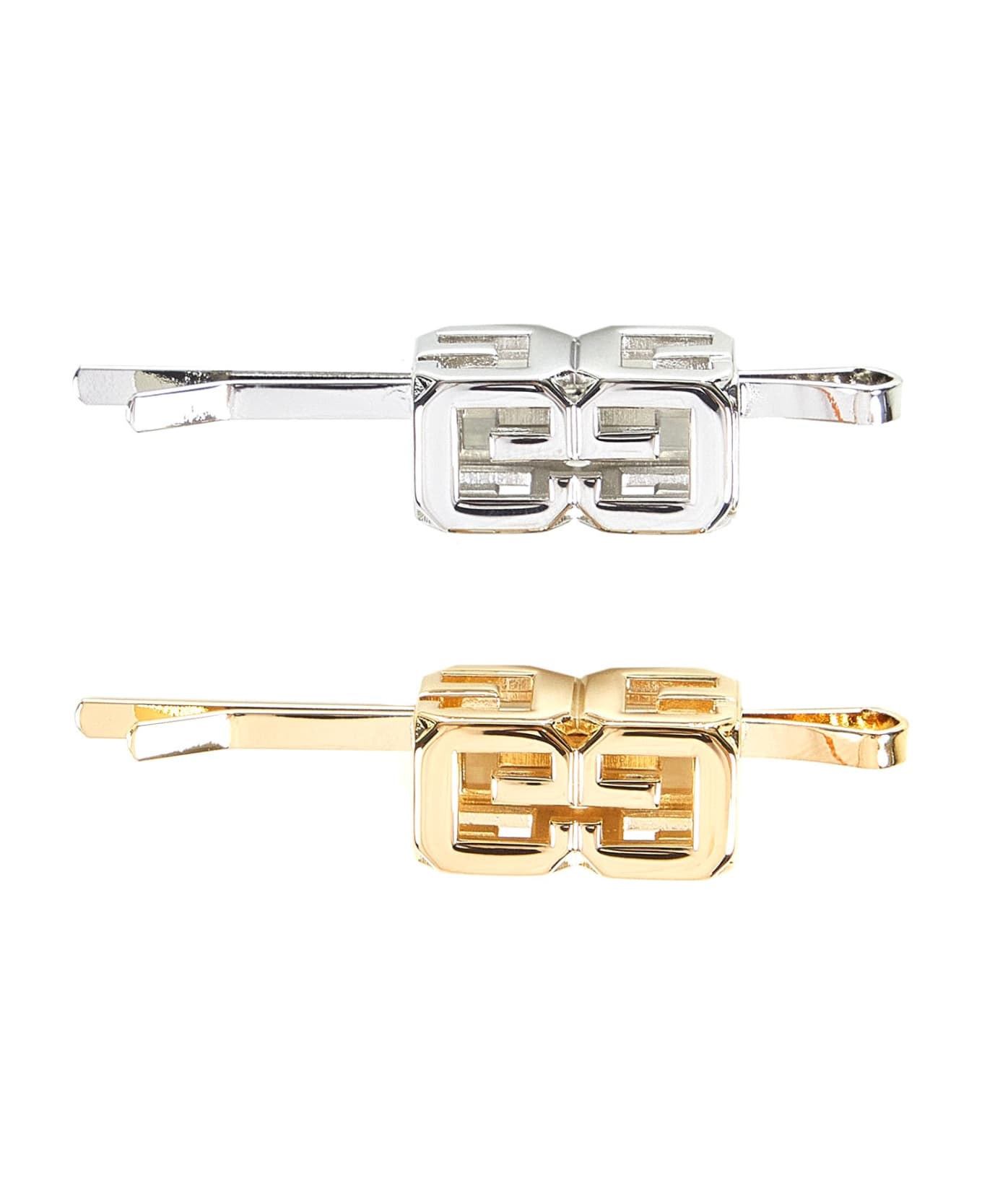 Givenchy G Cube Hair Clips - Silver
